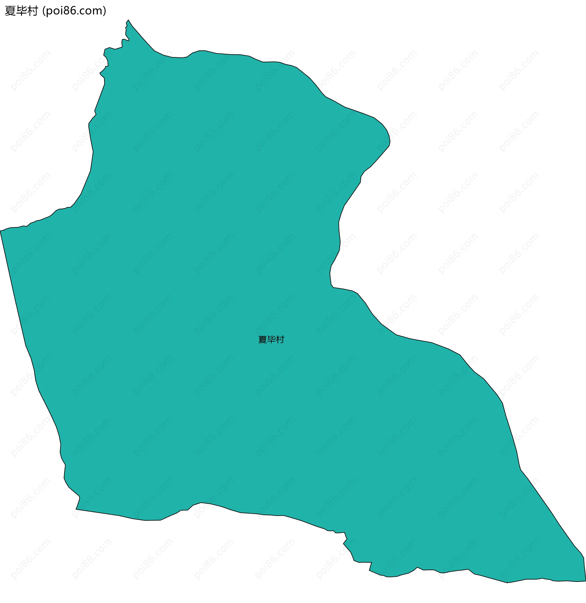 夏毕村边界地图