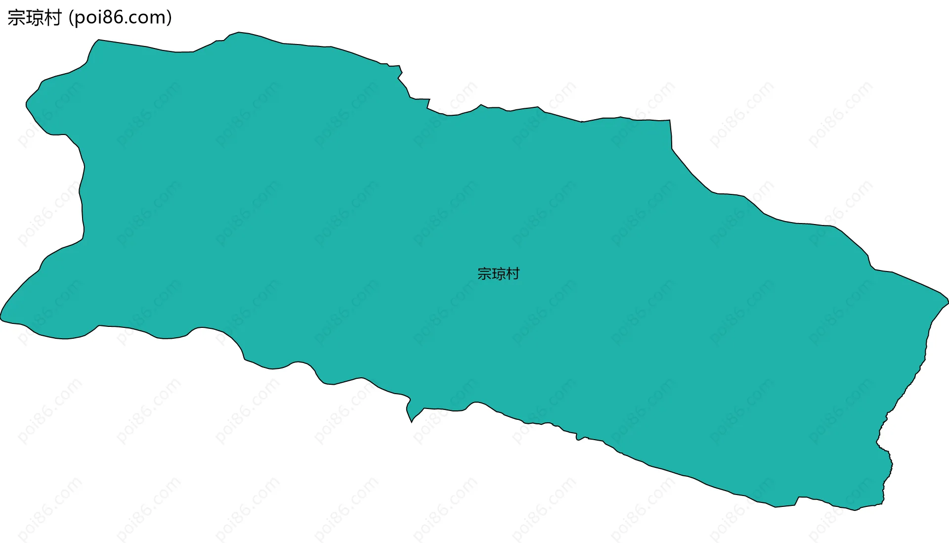宗琼村边界地图