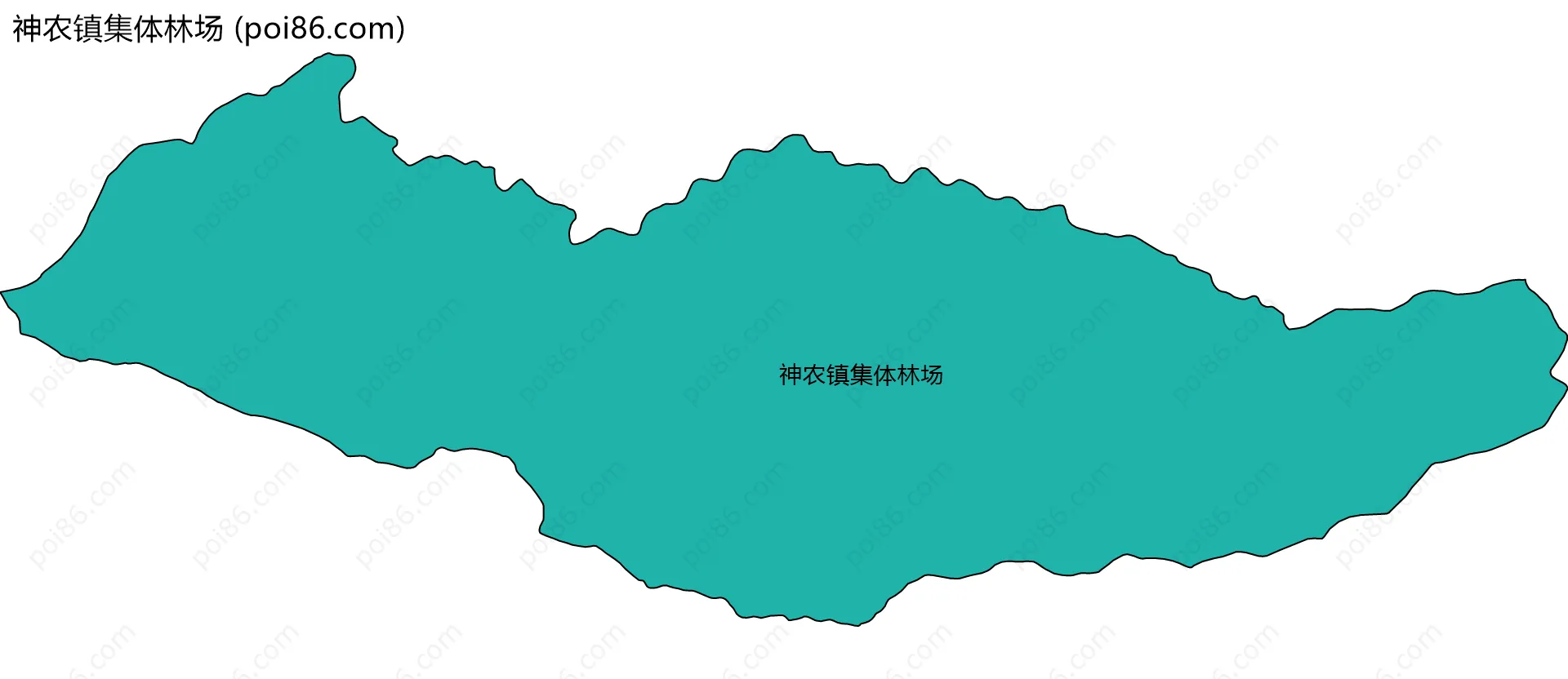 神农镇集体林场边界地图