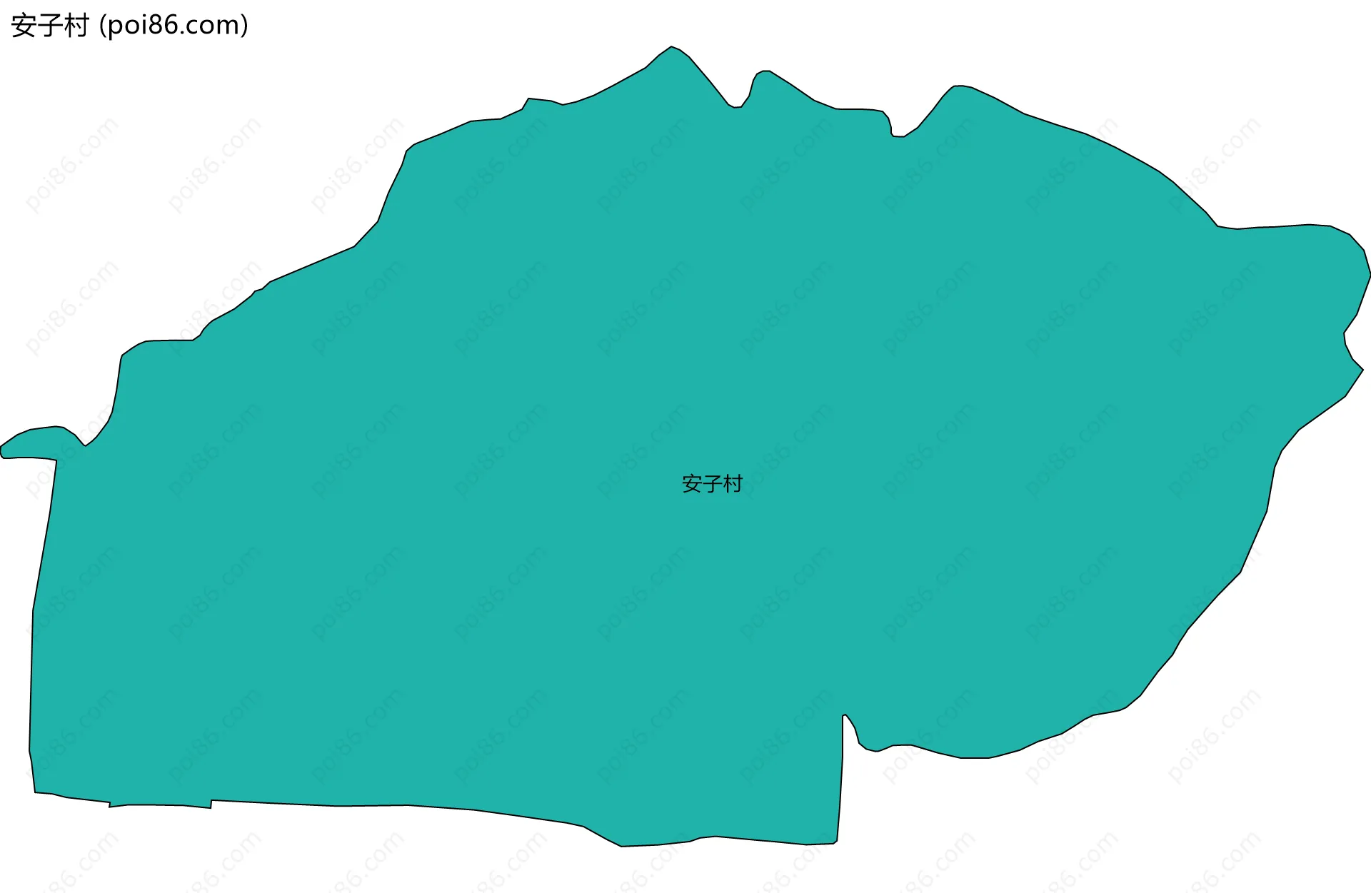 安子村边界地图