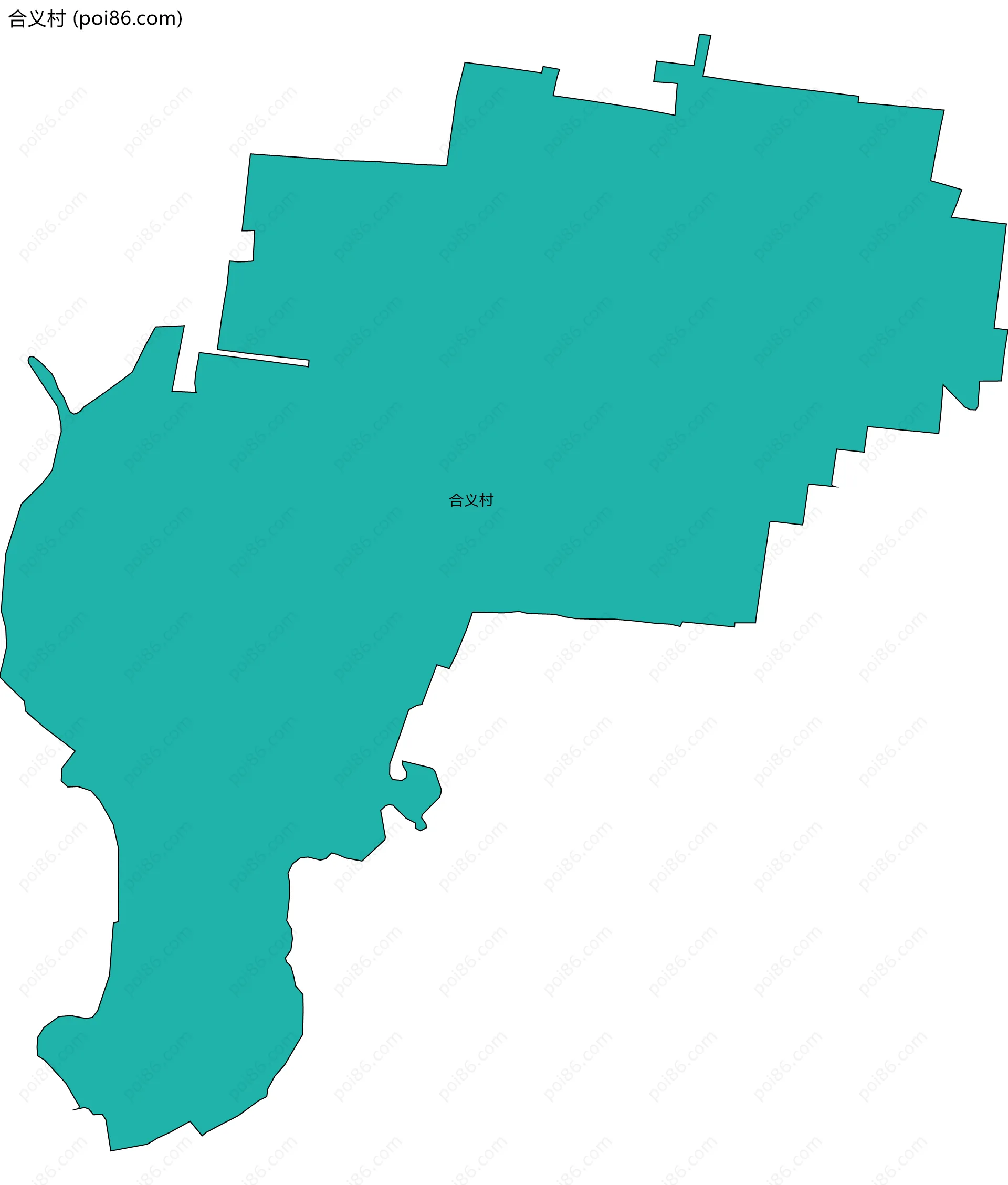 合义村边界地图