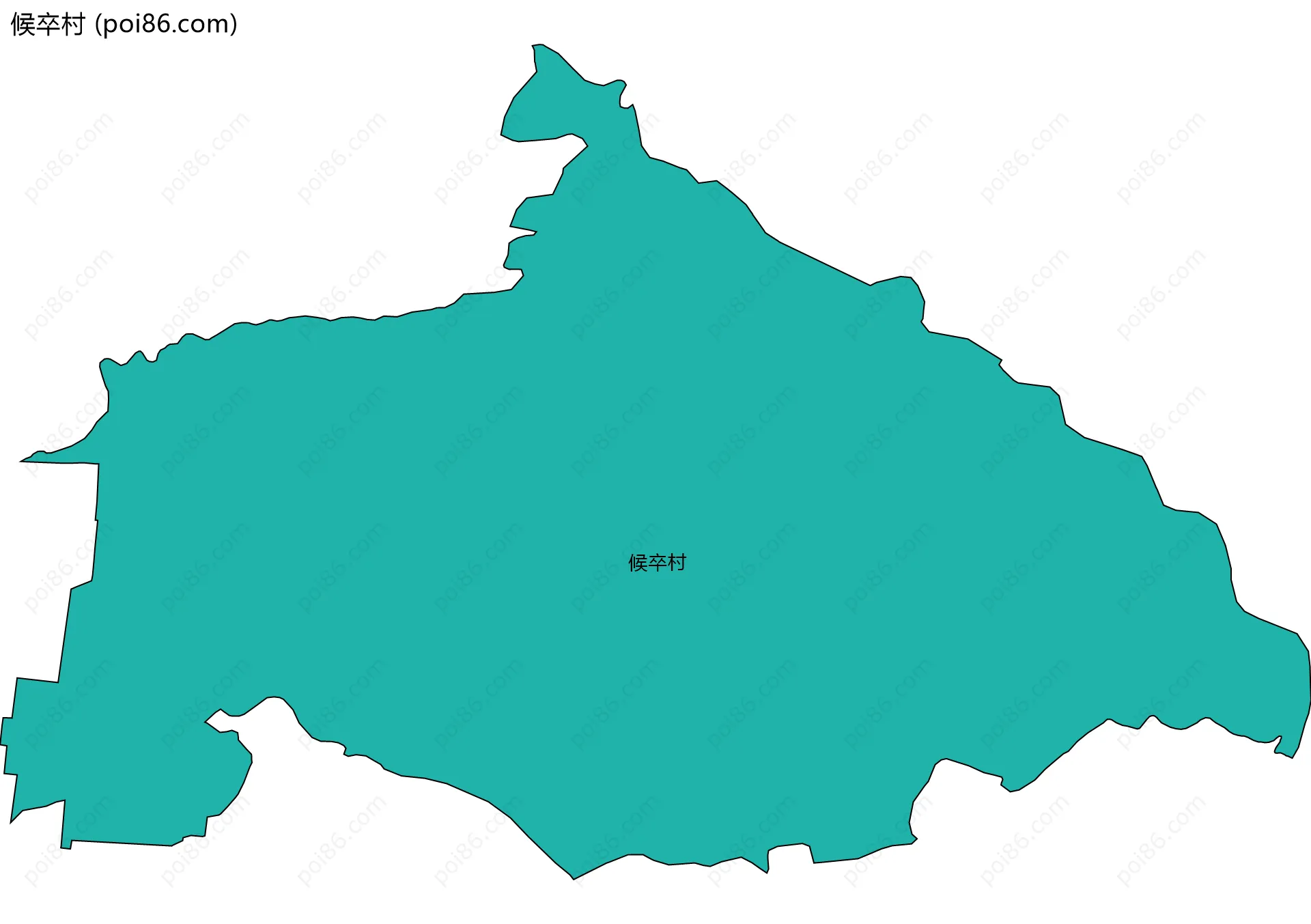 候卒村边界地图