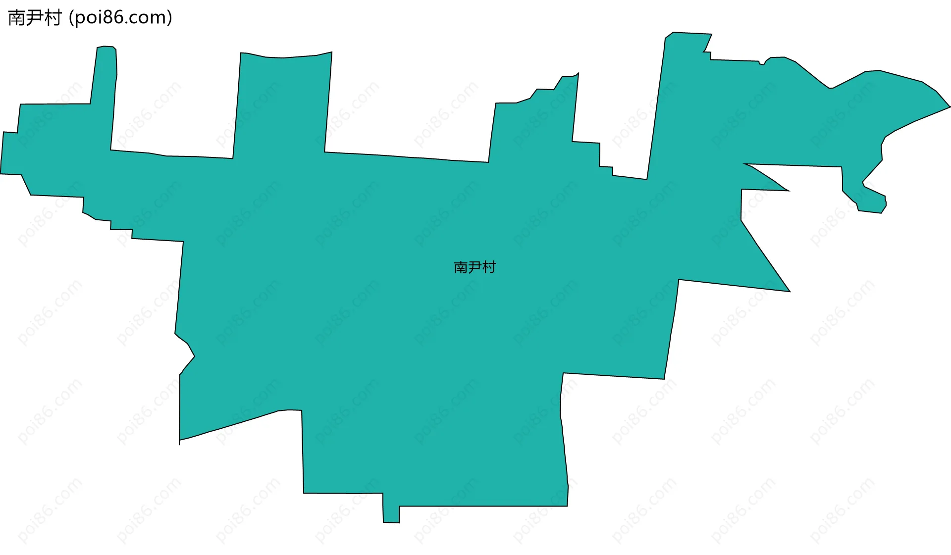 南尹村边界地图