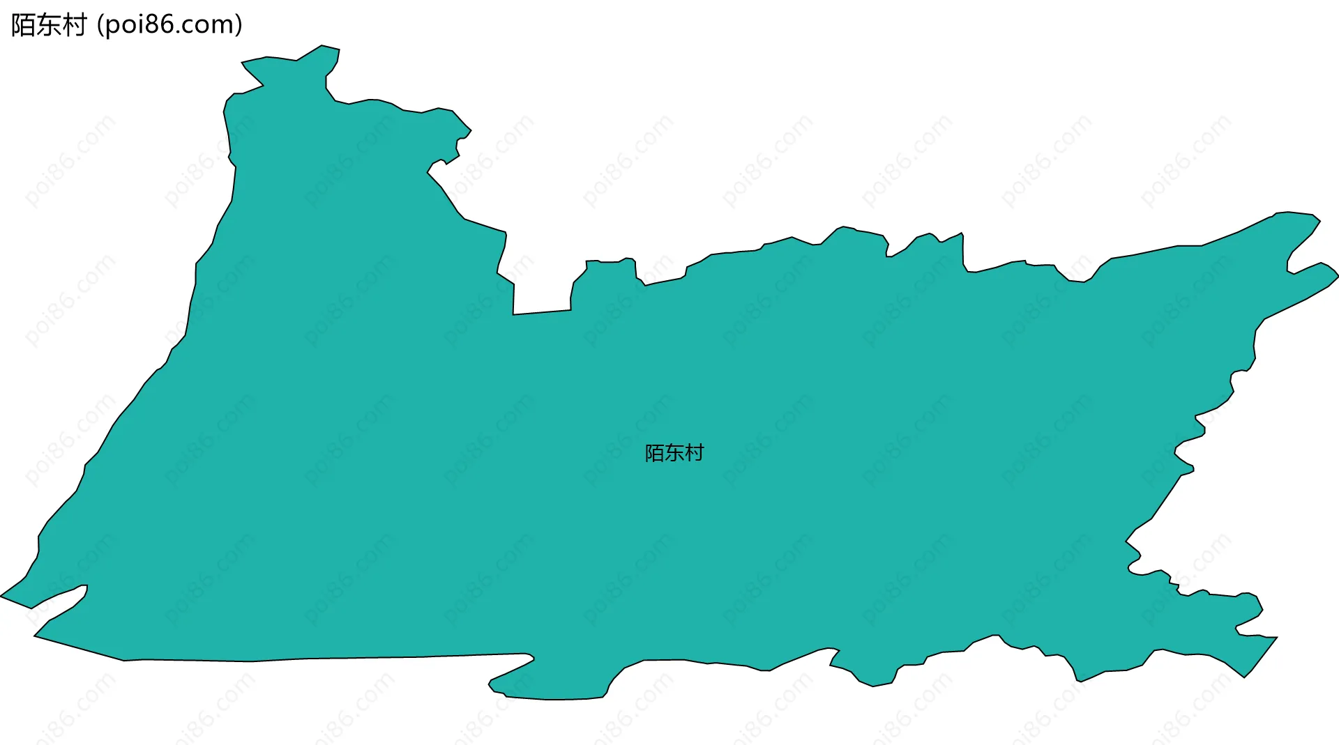 陌东村边界地图