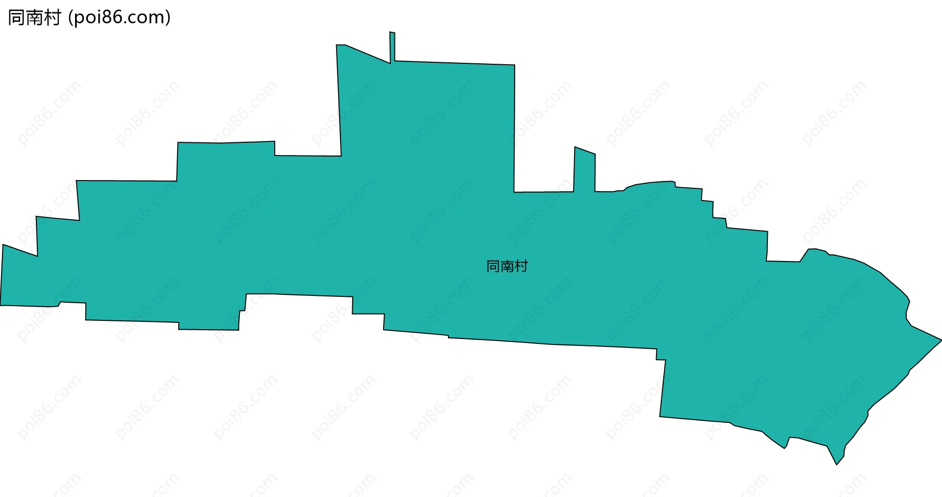 同南村边界地图