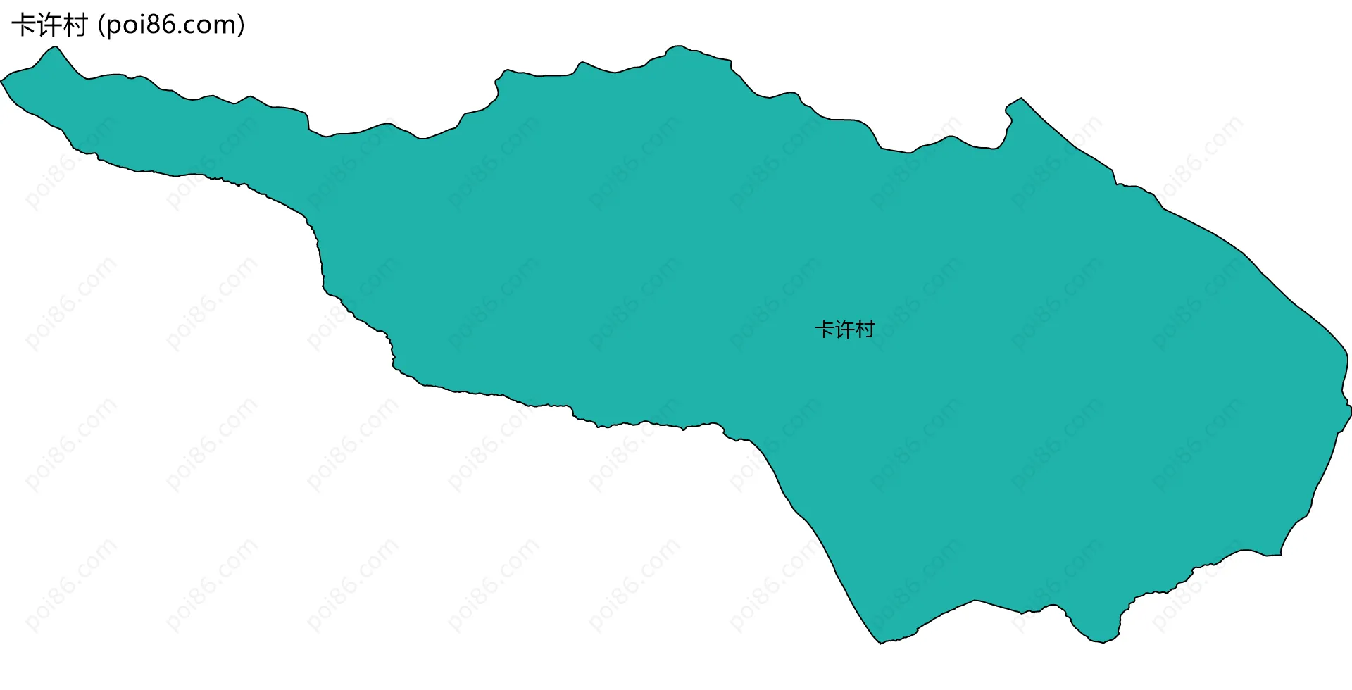 卡许村边界地图