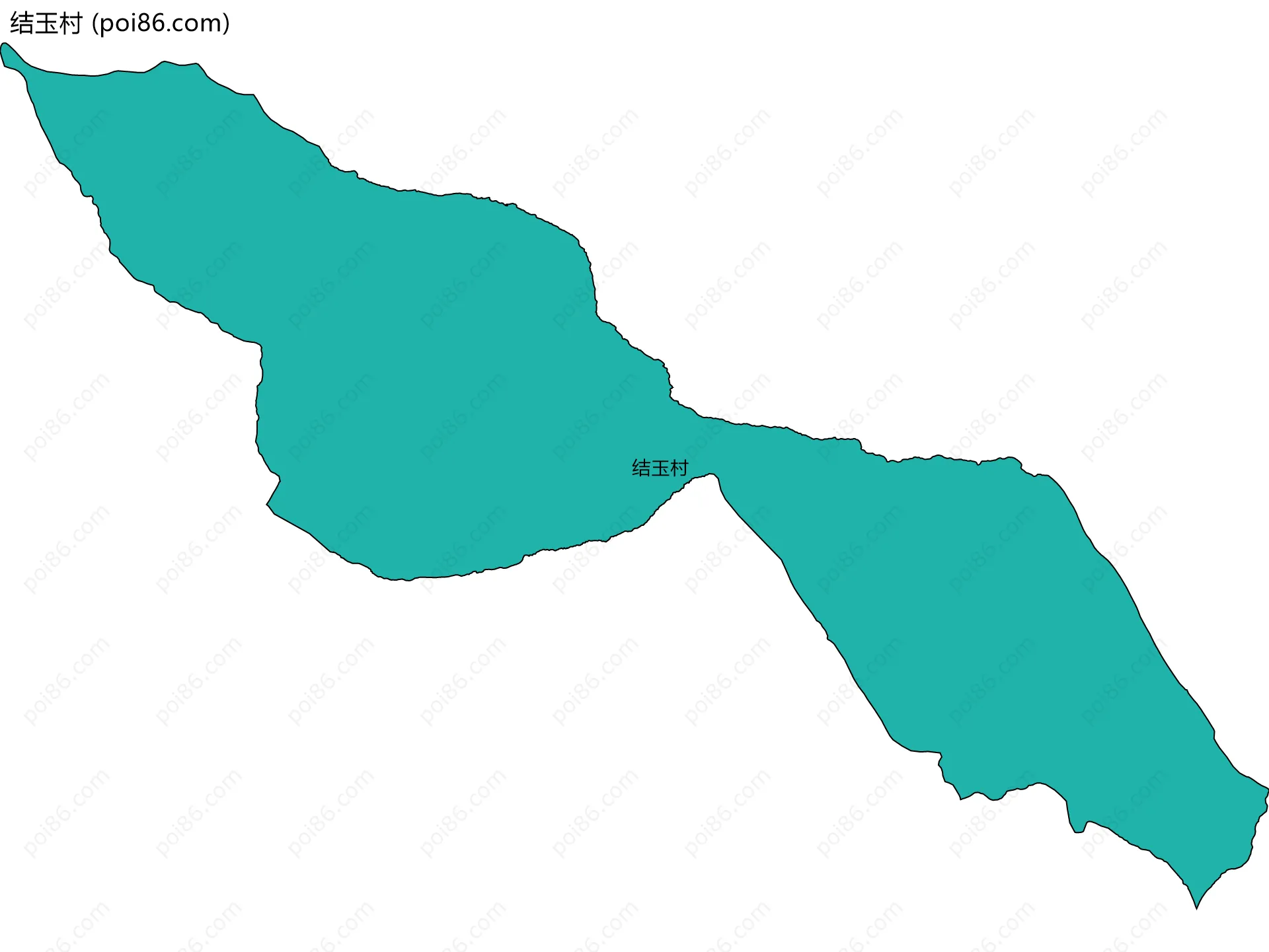 结玉村边界地图