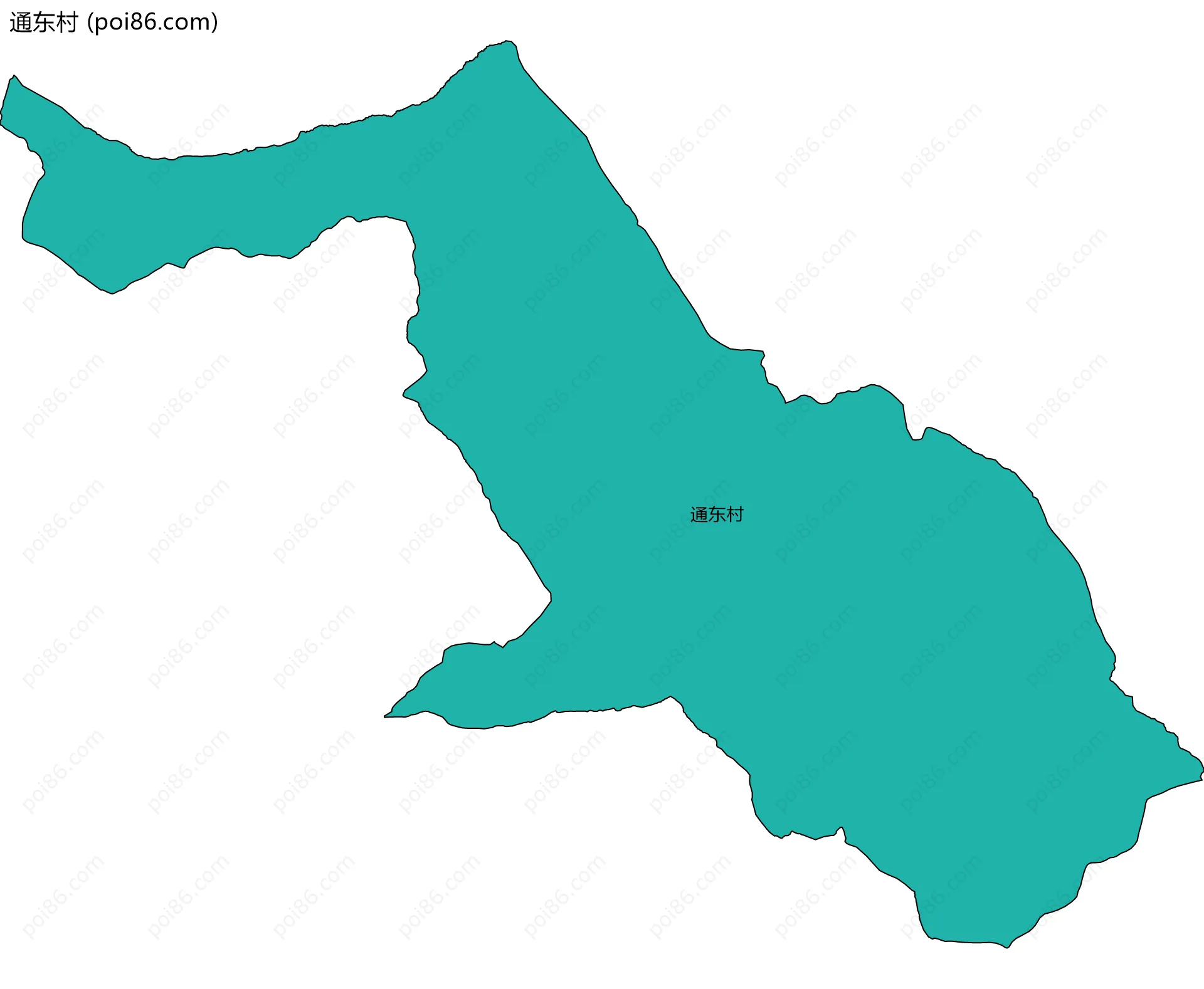 通东村边界地图