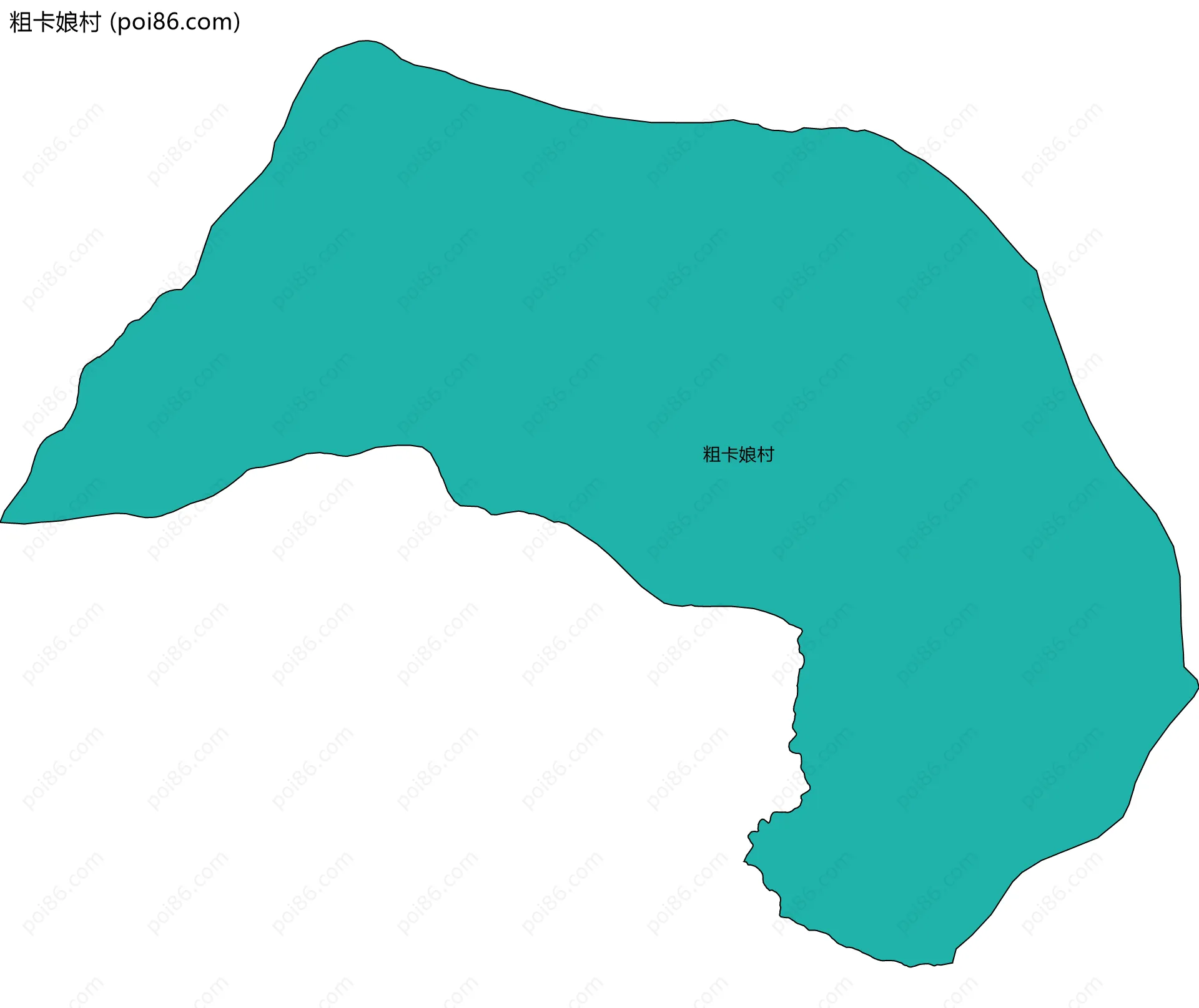 粗卡娘村边界地图