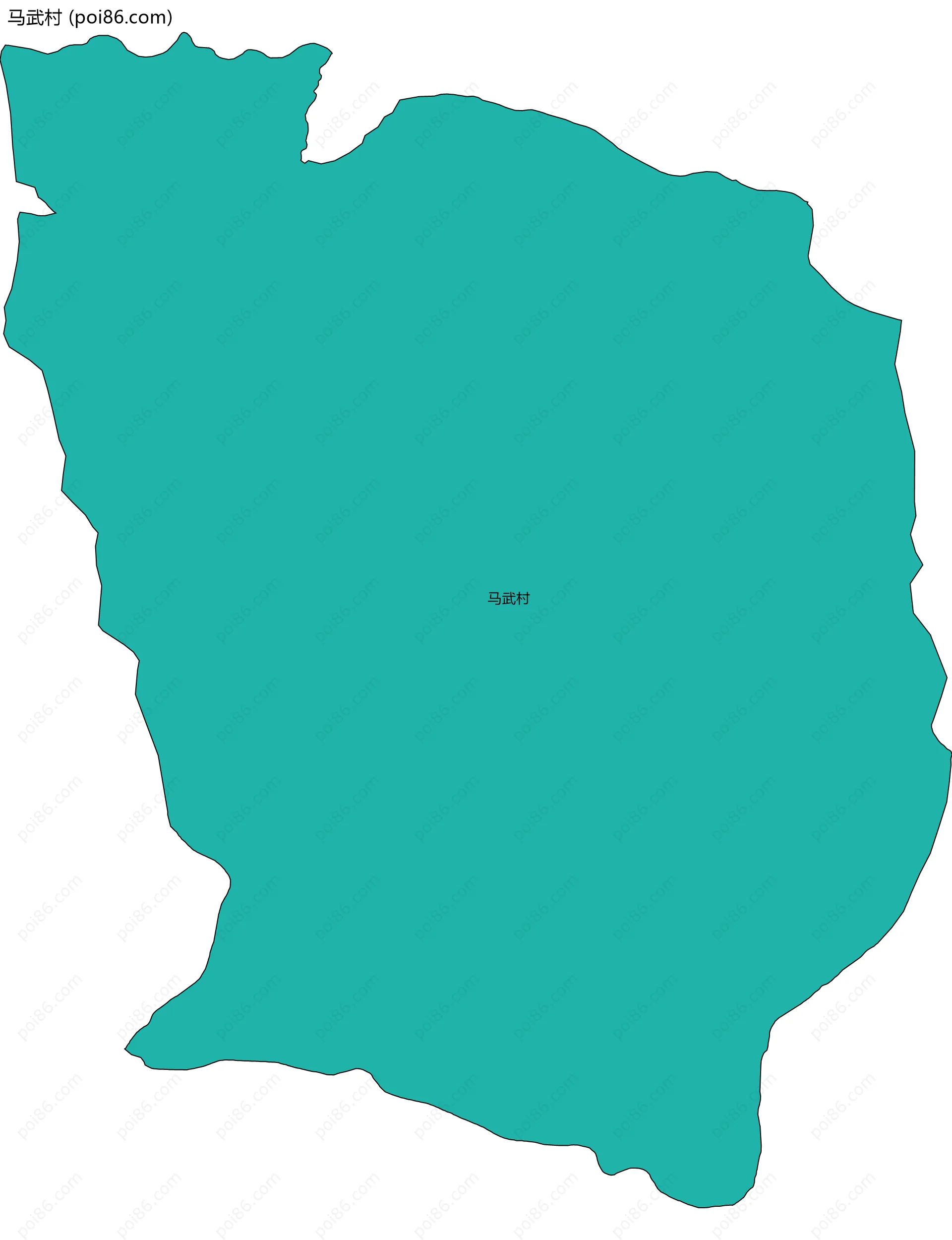 马武村边界地图