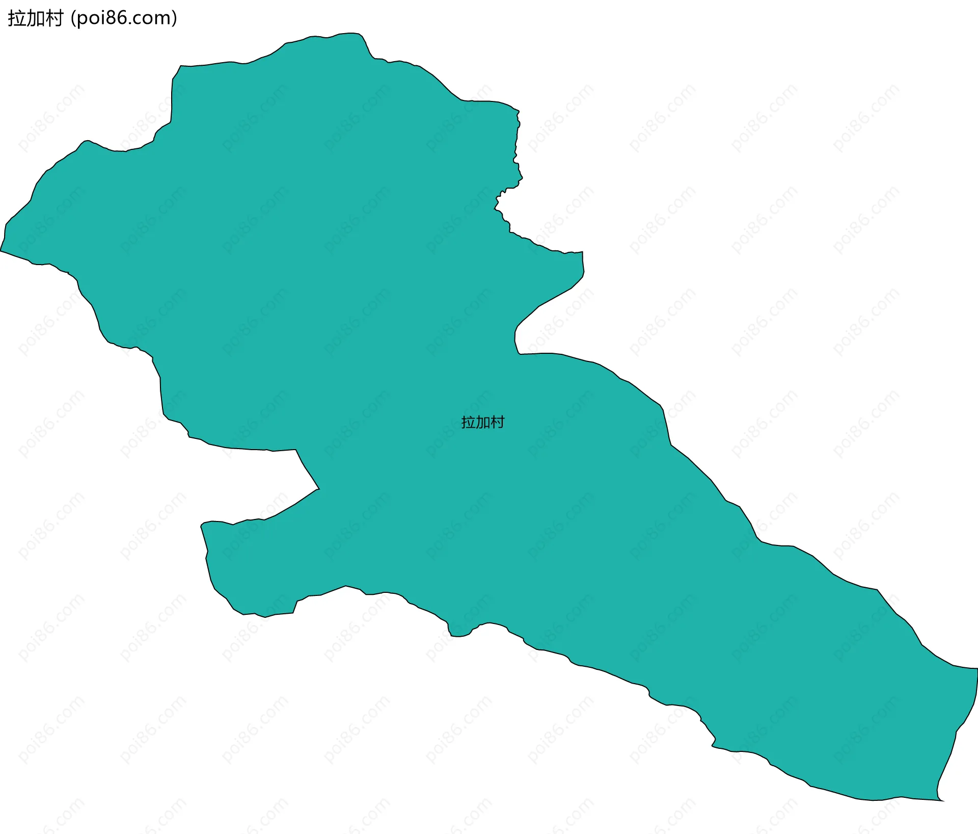 拉加村边界地图