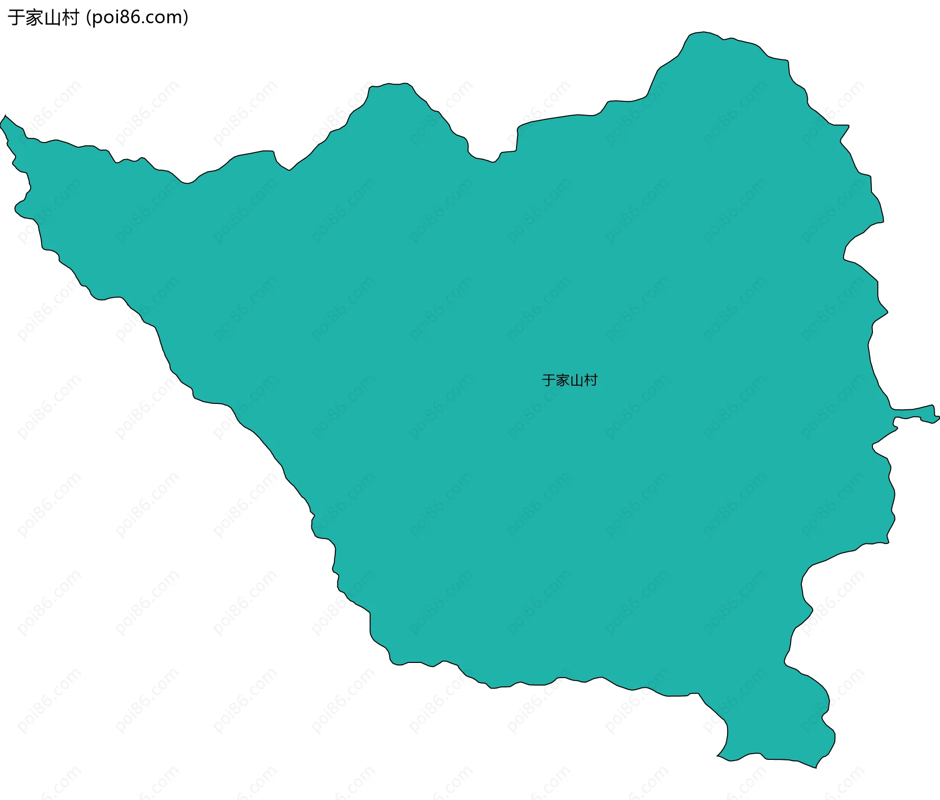 于家山村边界地图