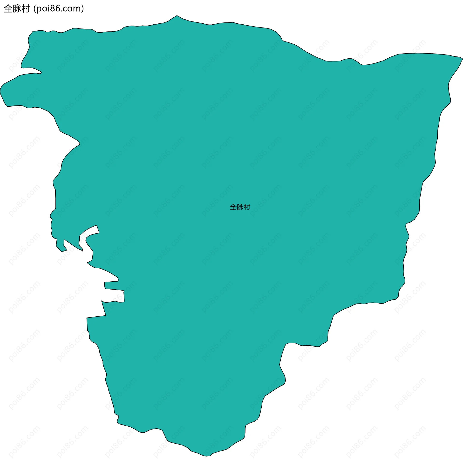 全脉村边界地图