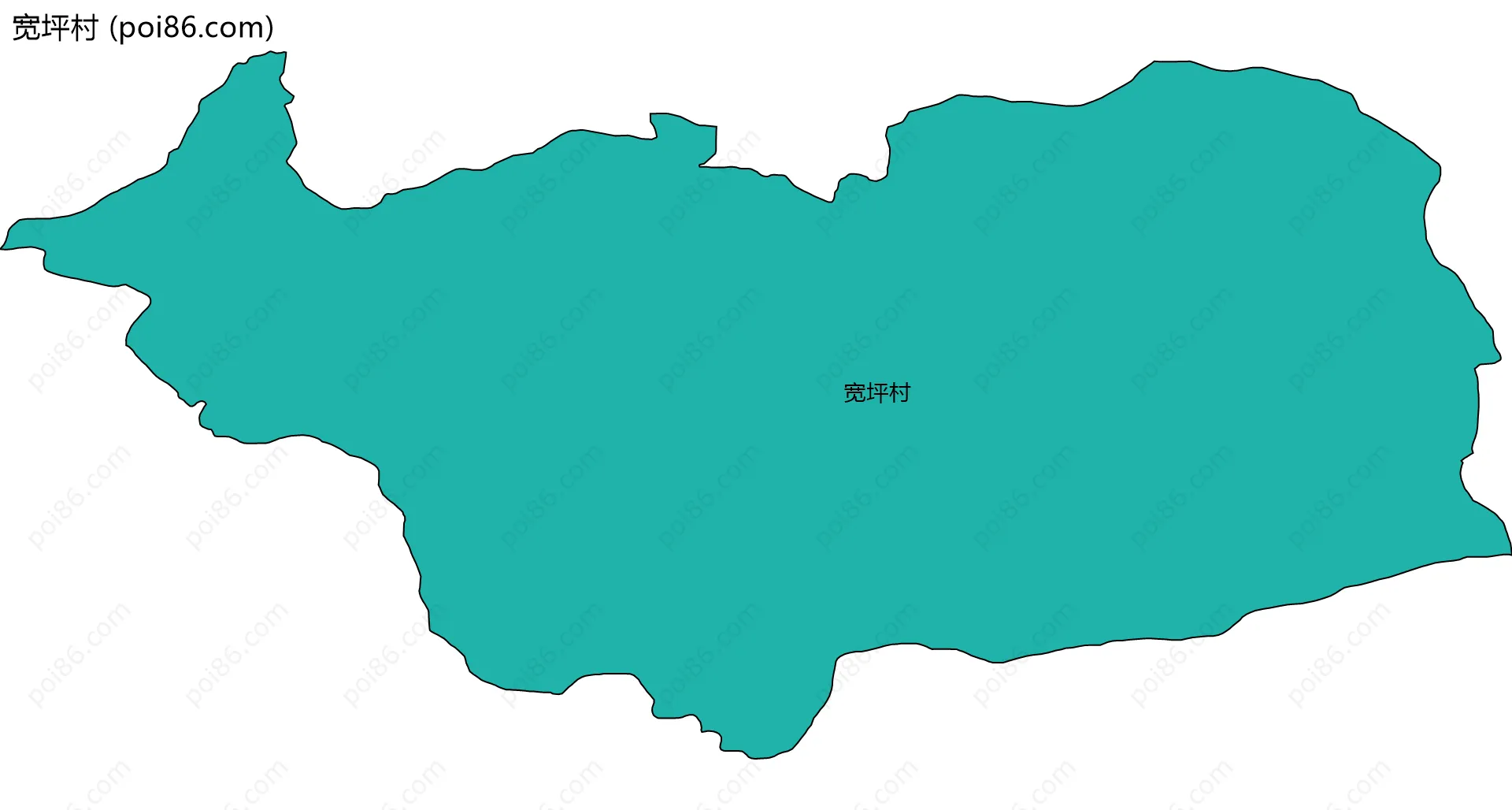 宽坪村边界地图