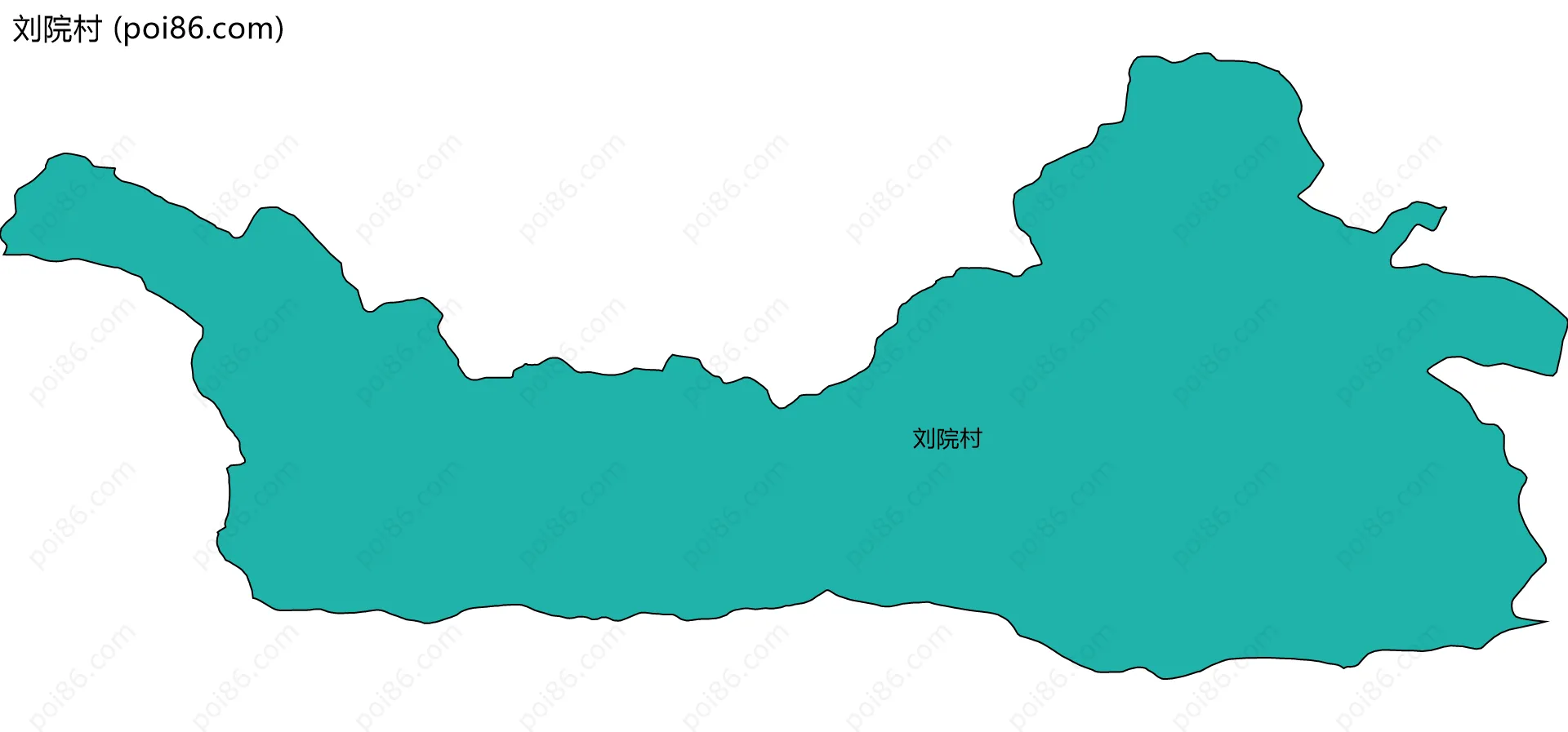 刘院村边界地图