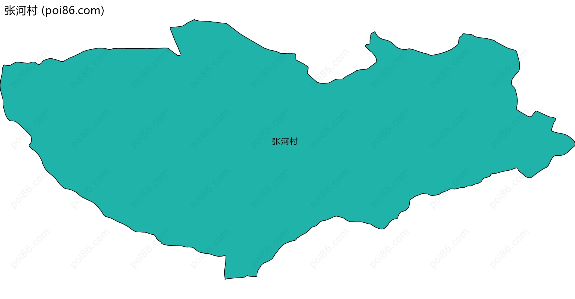 张河村边界地图