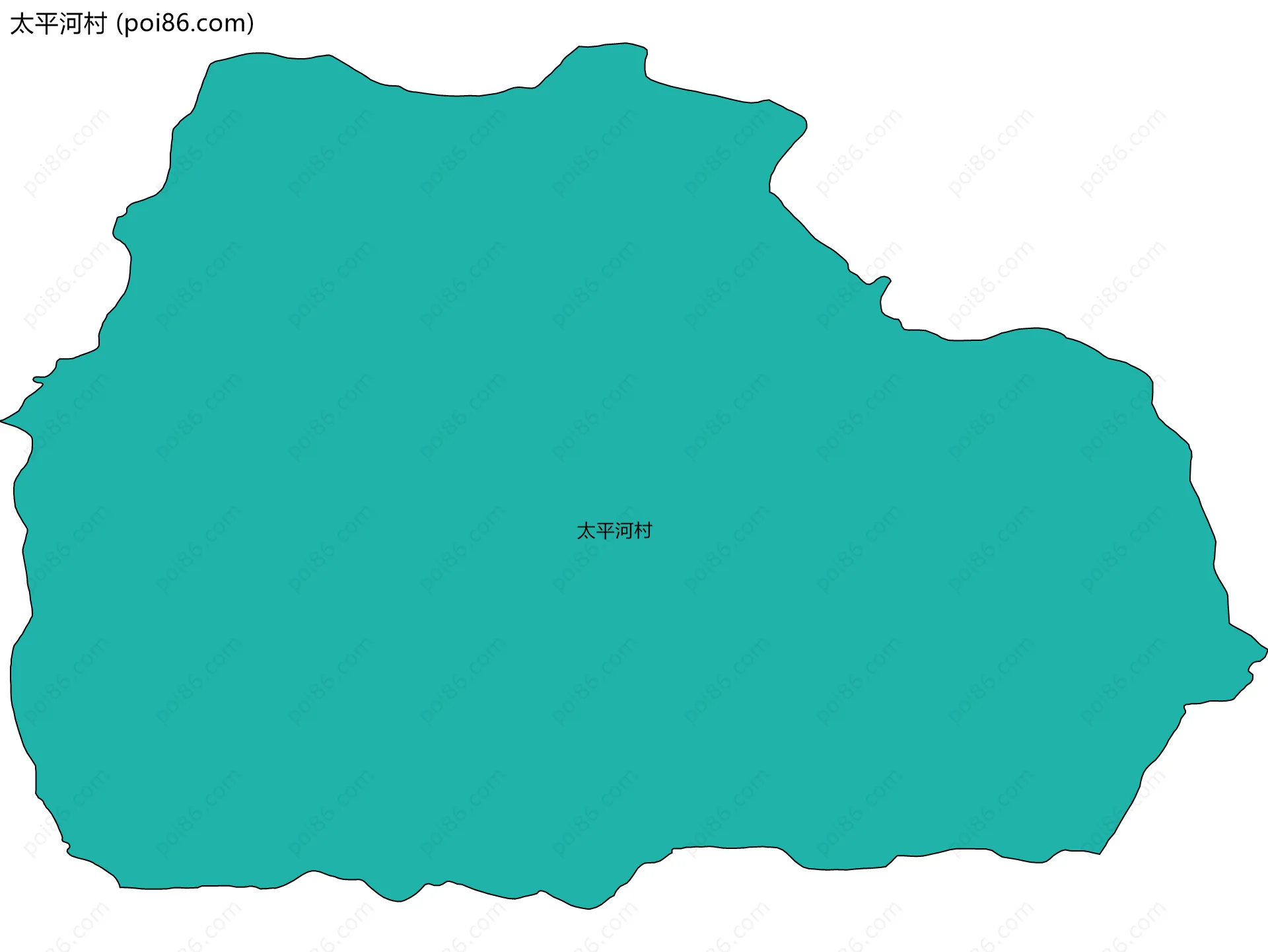 太平河村边界地图