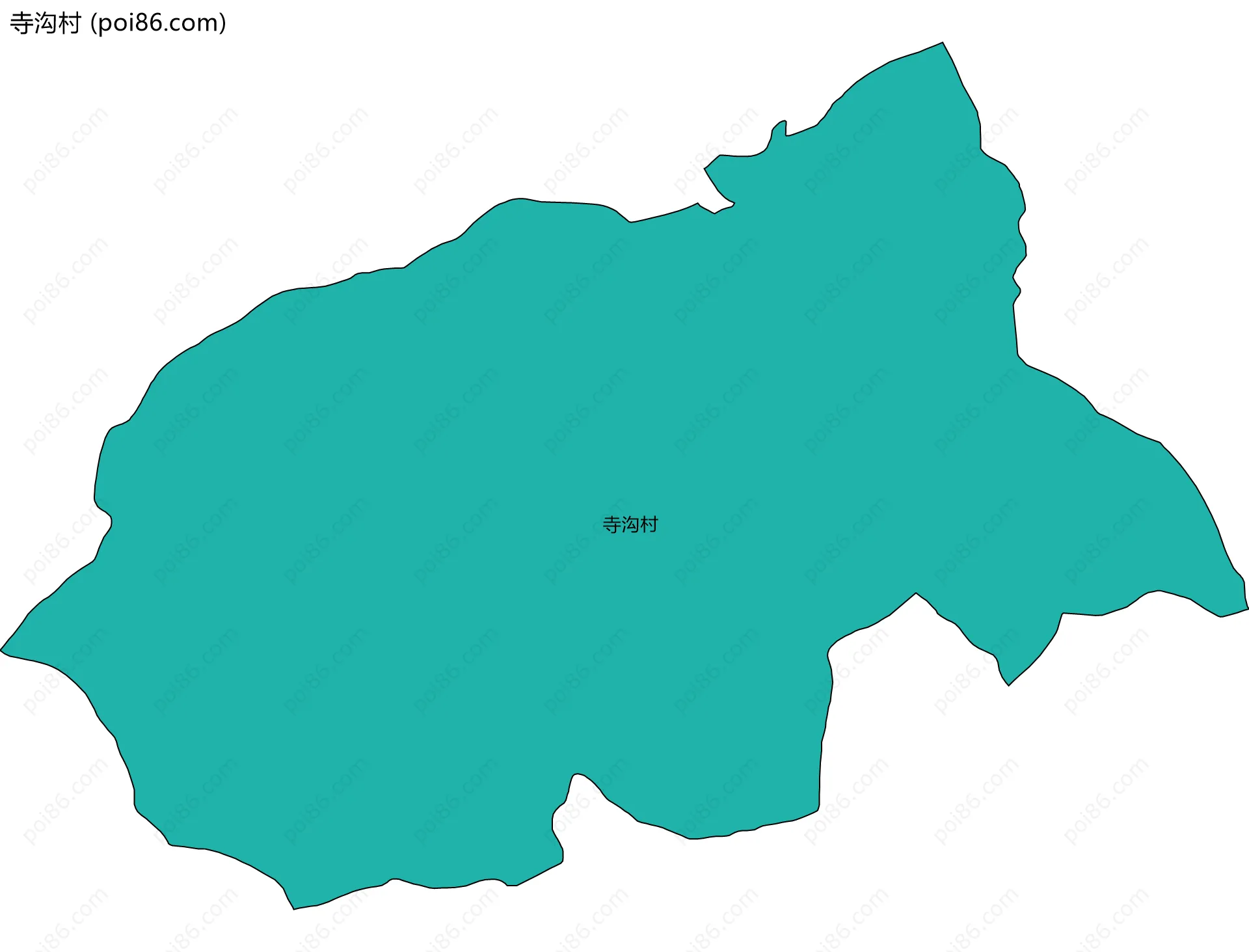 寺沟村边界地图