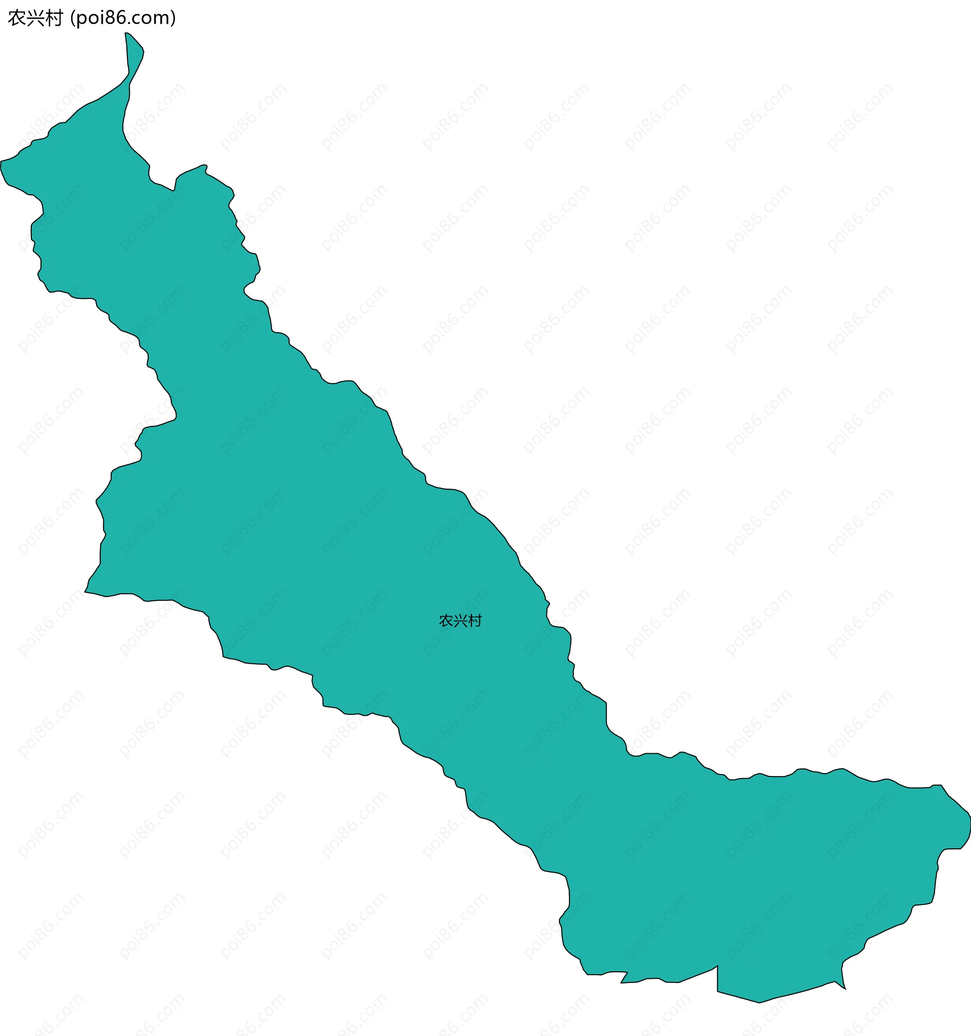 农兴村边界地图