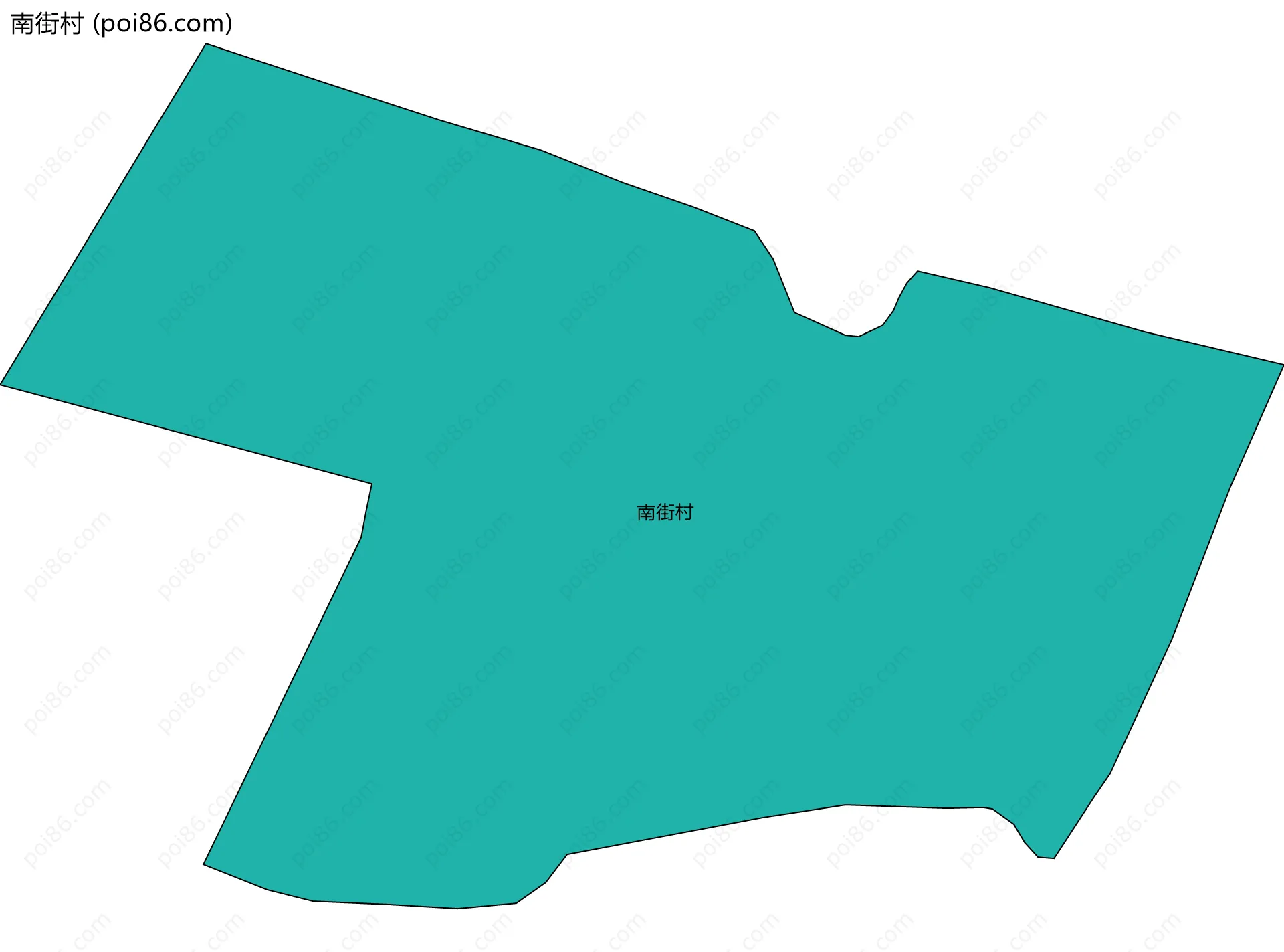 南街村边界地图
