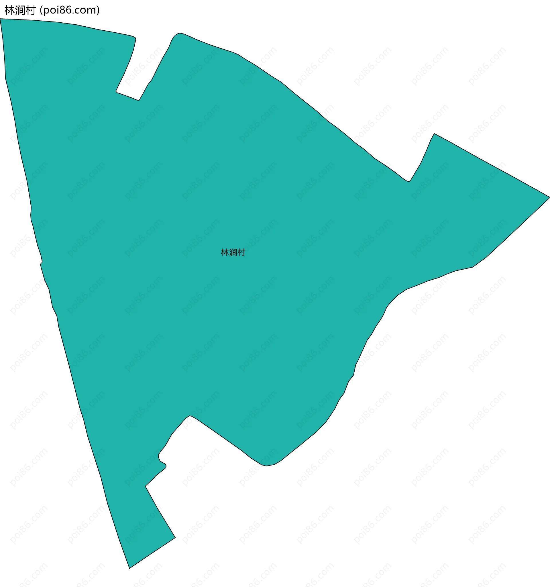 林涧村边界地图