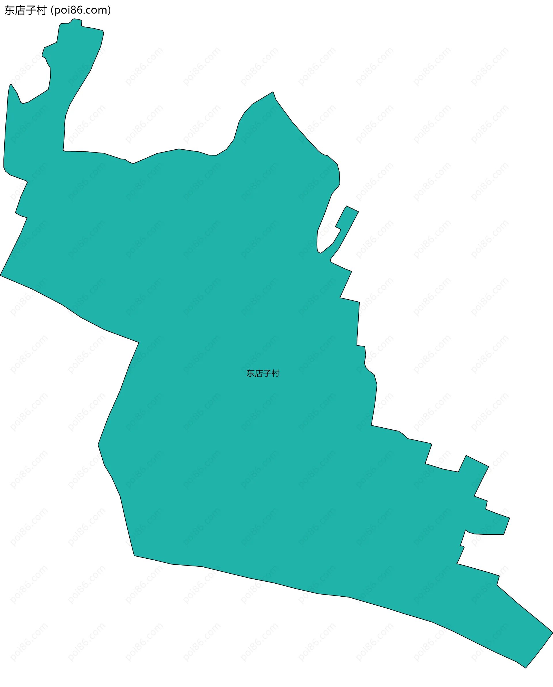 东店子村边界地图