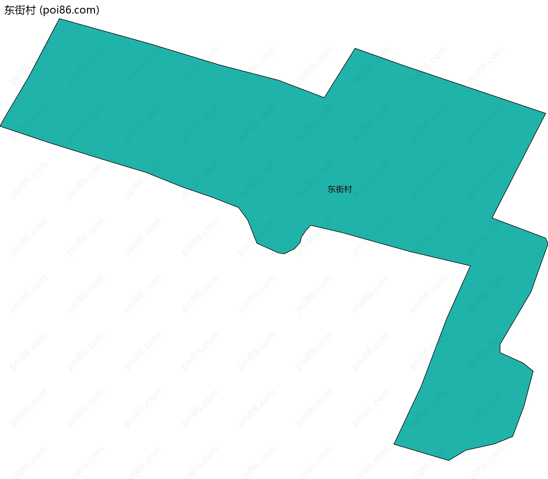 东街村边界地图