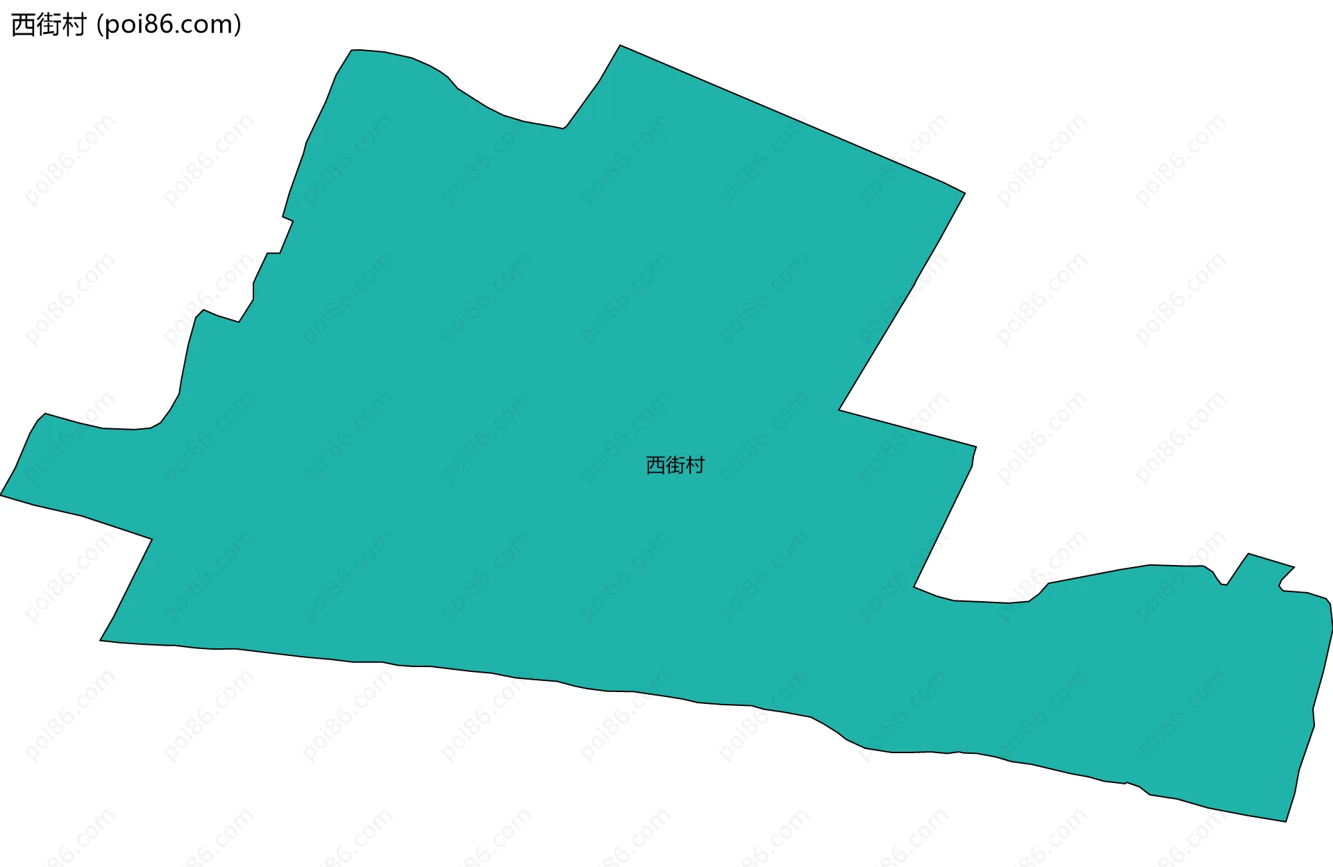 西街村边界地图