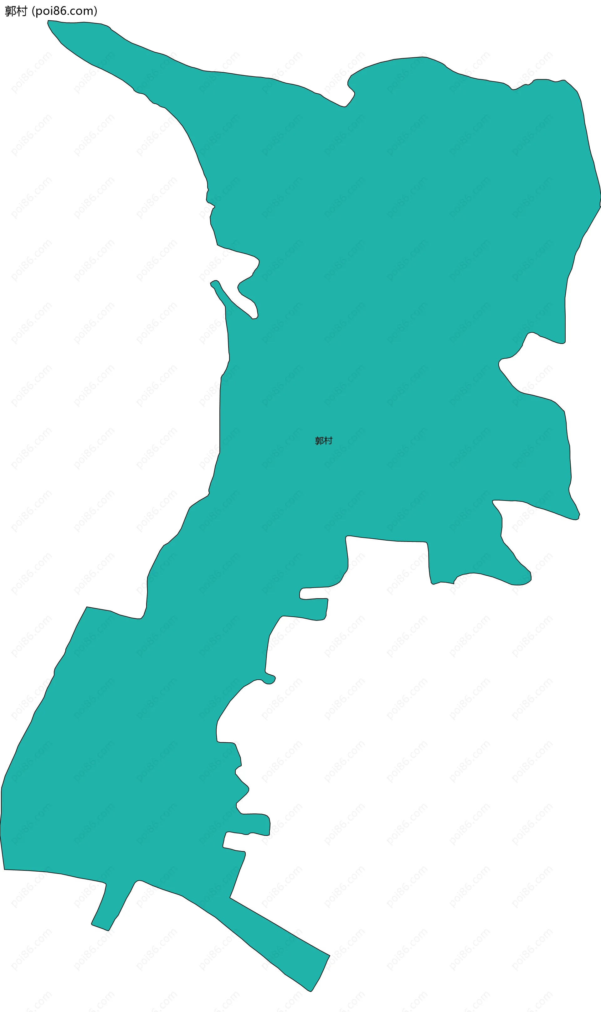 郭村边界地图