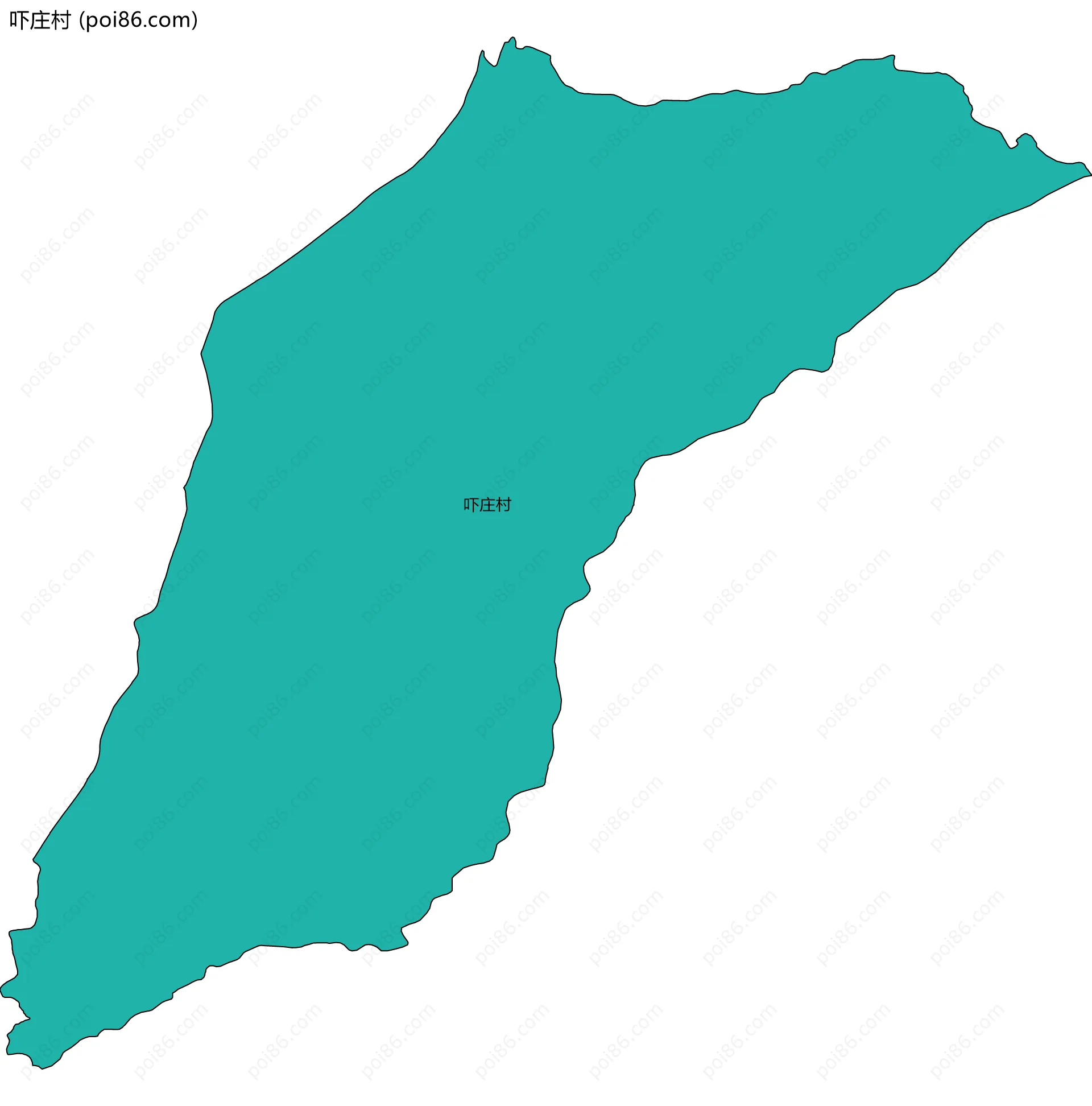 吓庄村边界地图