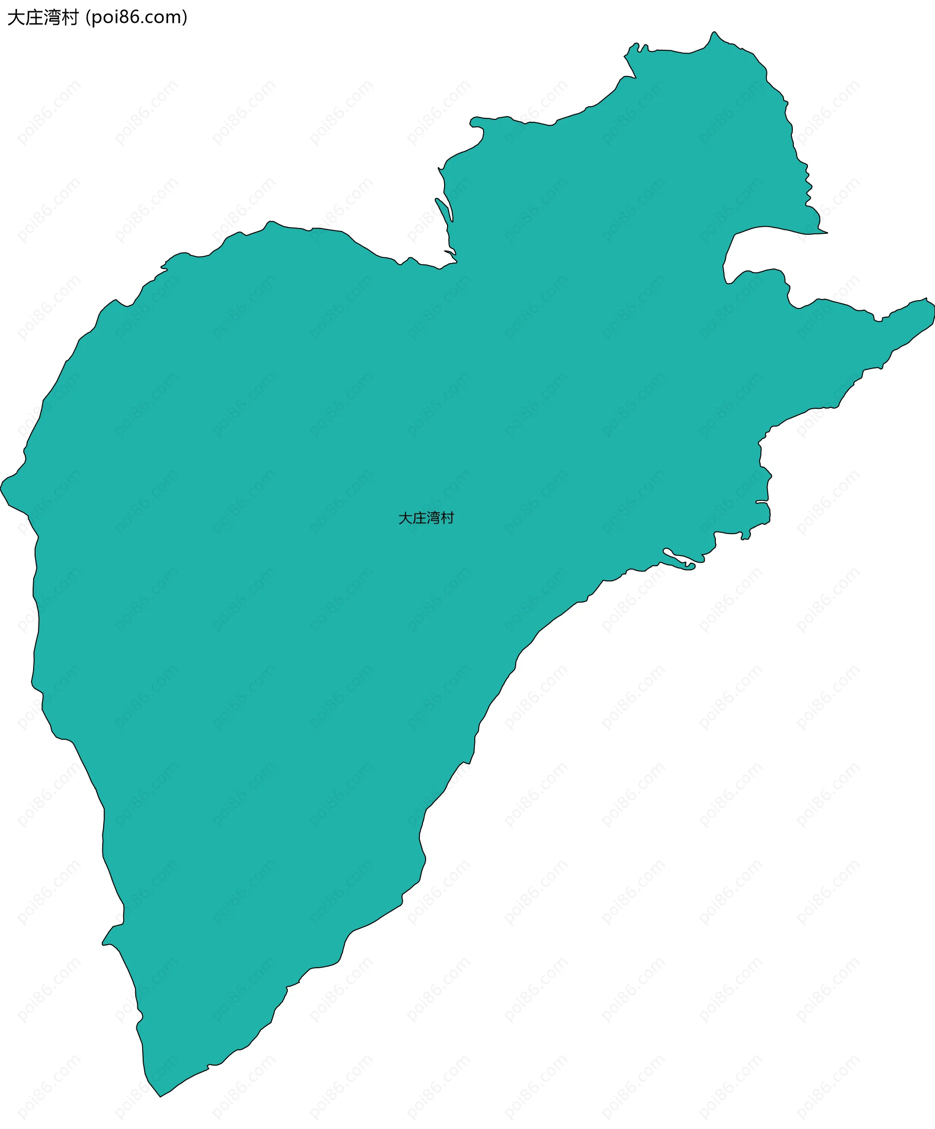 大庄湾村边界地图