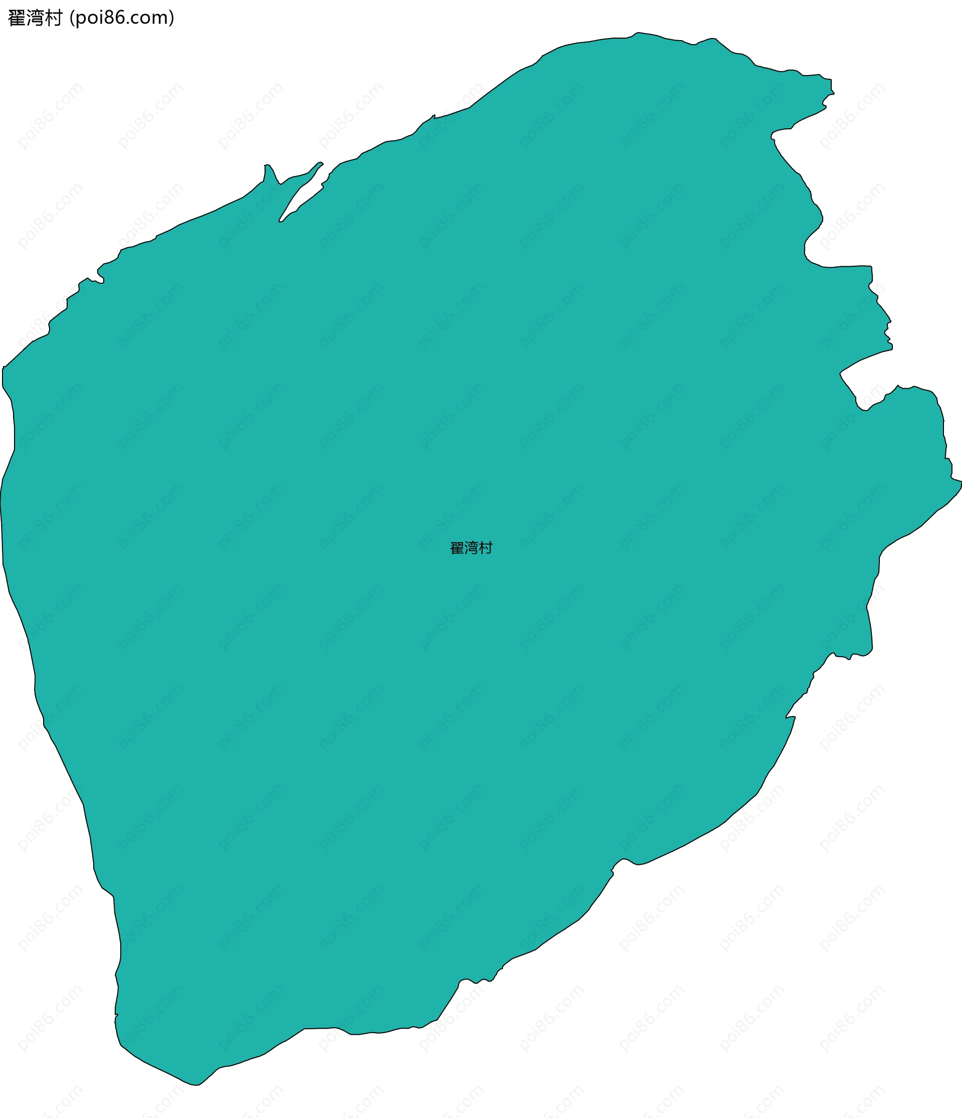 翟湾村边界地图