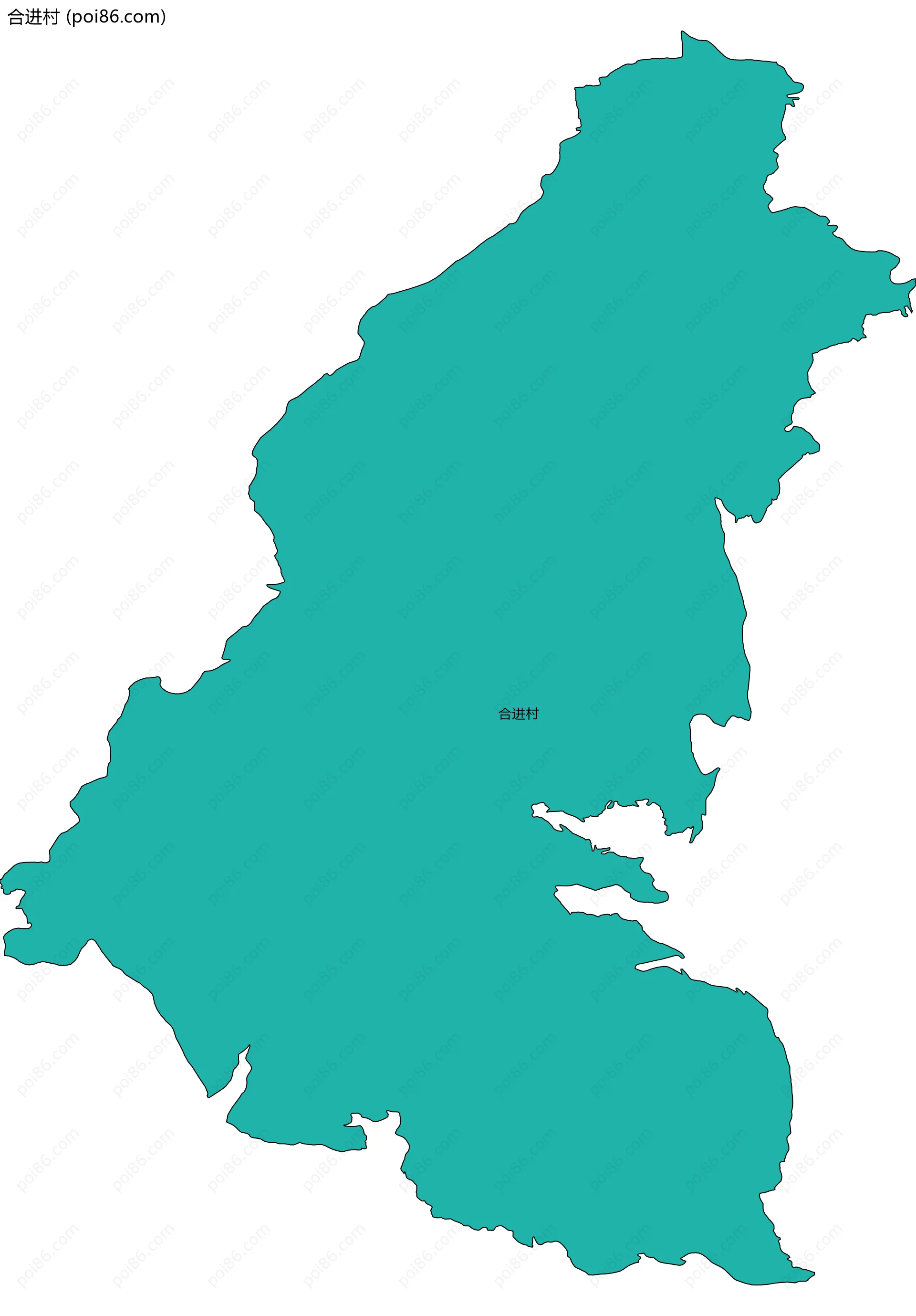 合进村边界地图