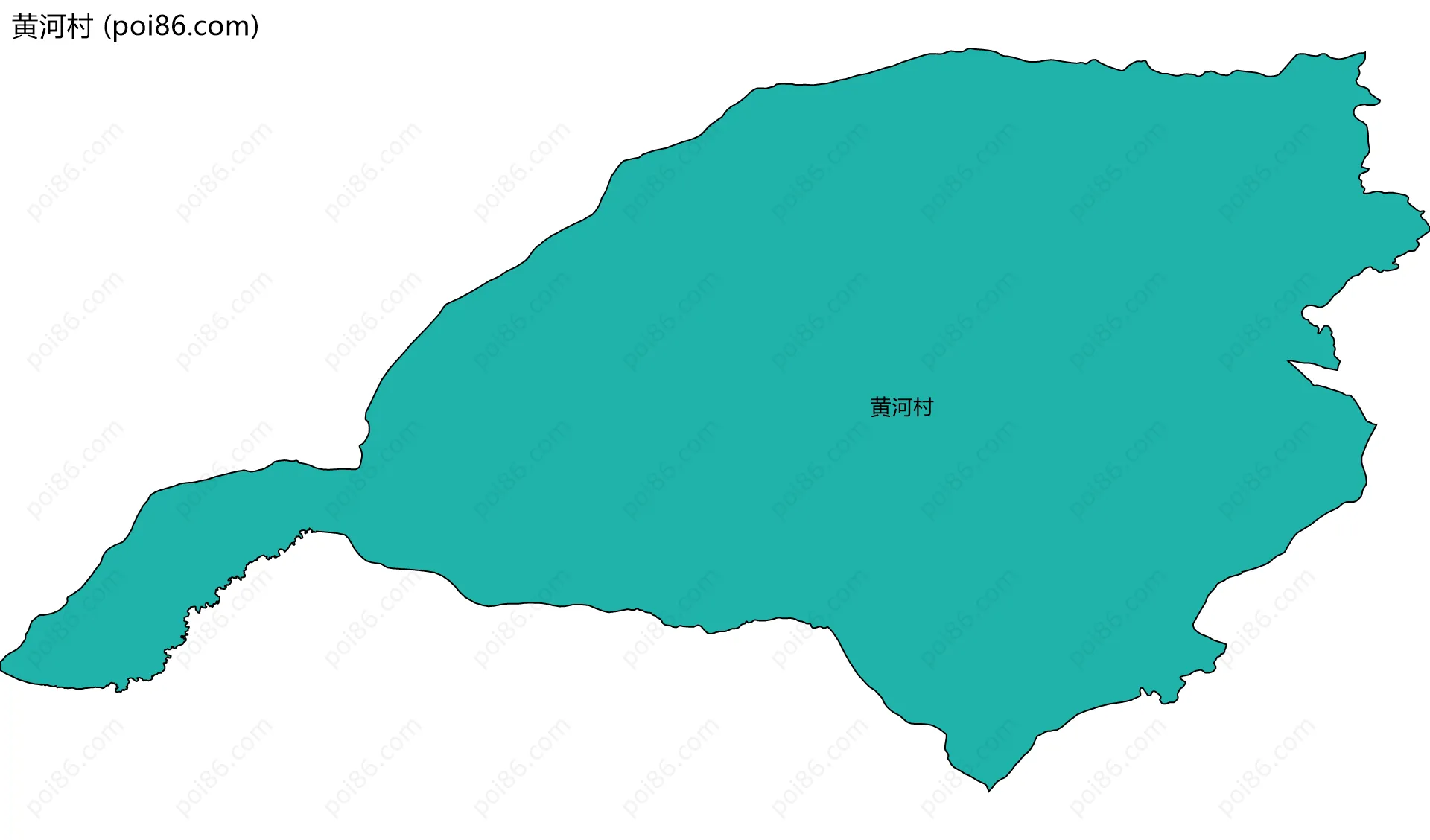 黄河村边界地图