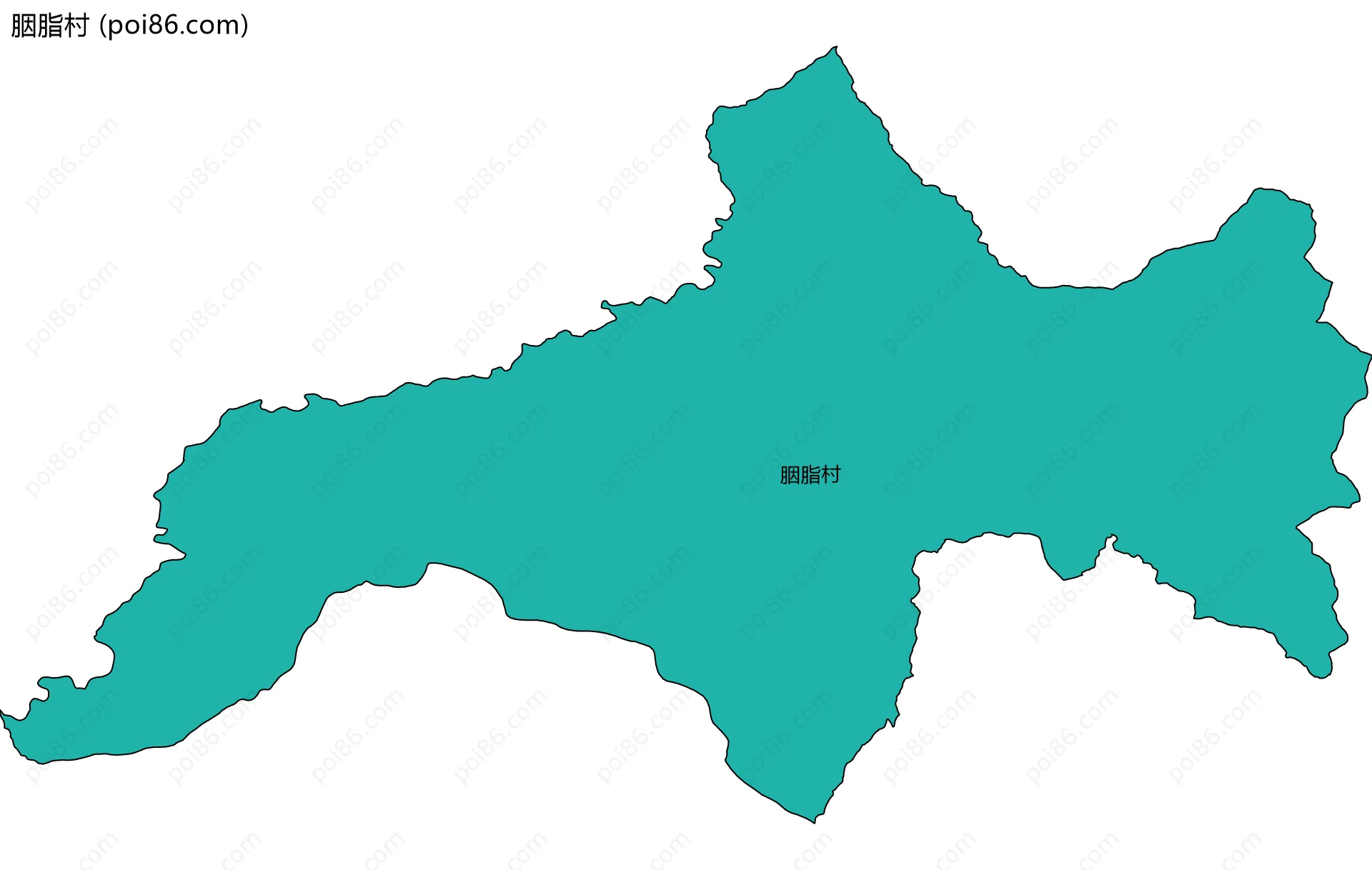 胭脂村边界地图