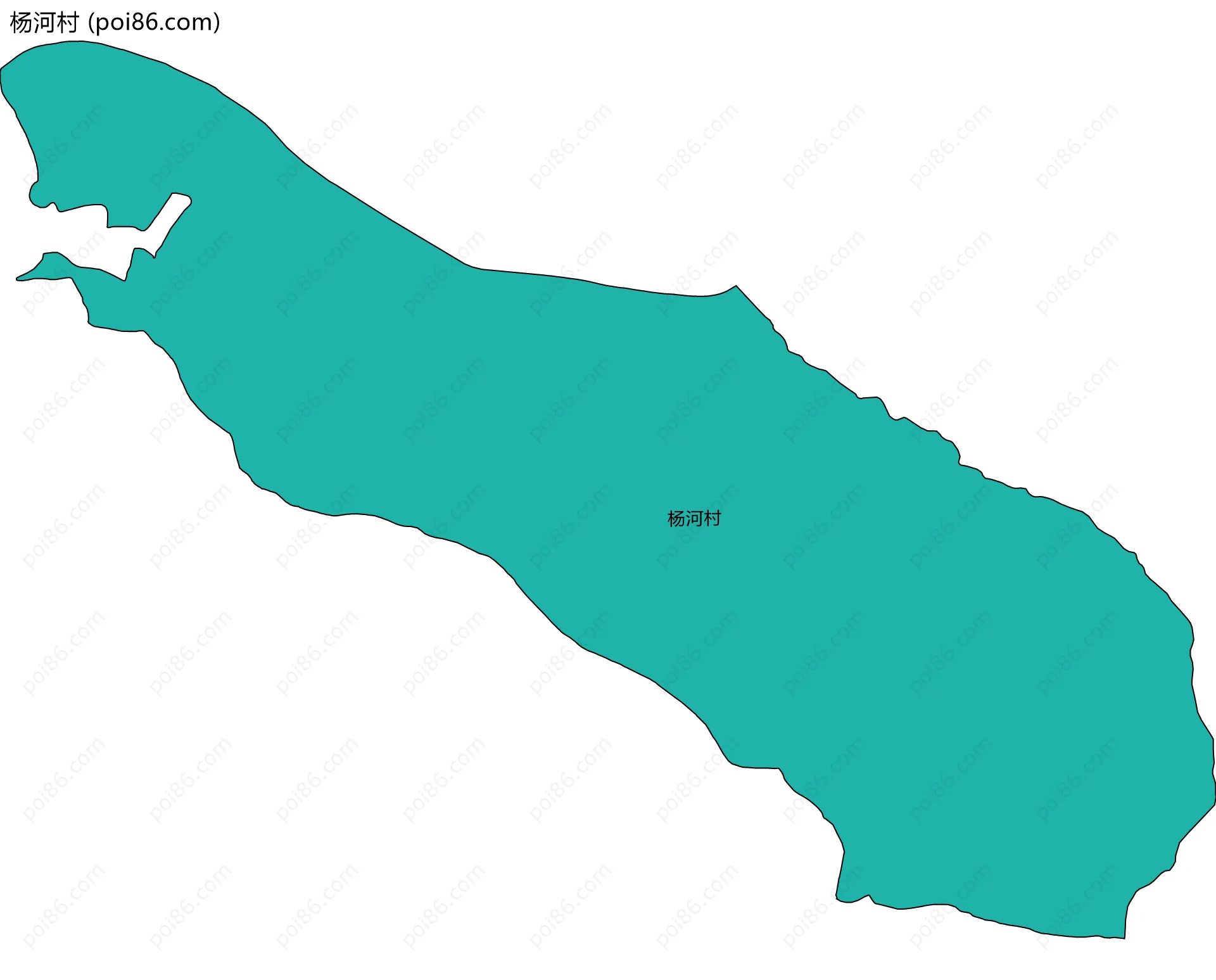 杨河村边界地图