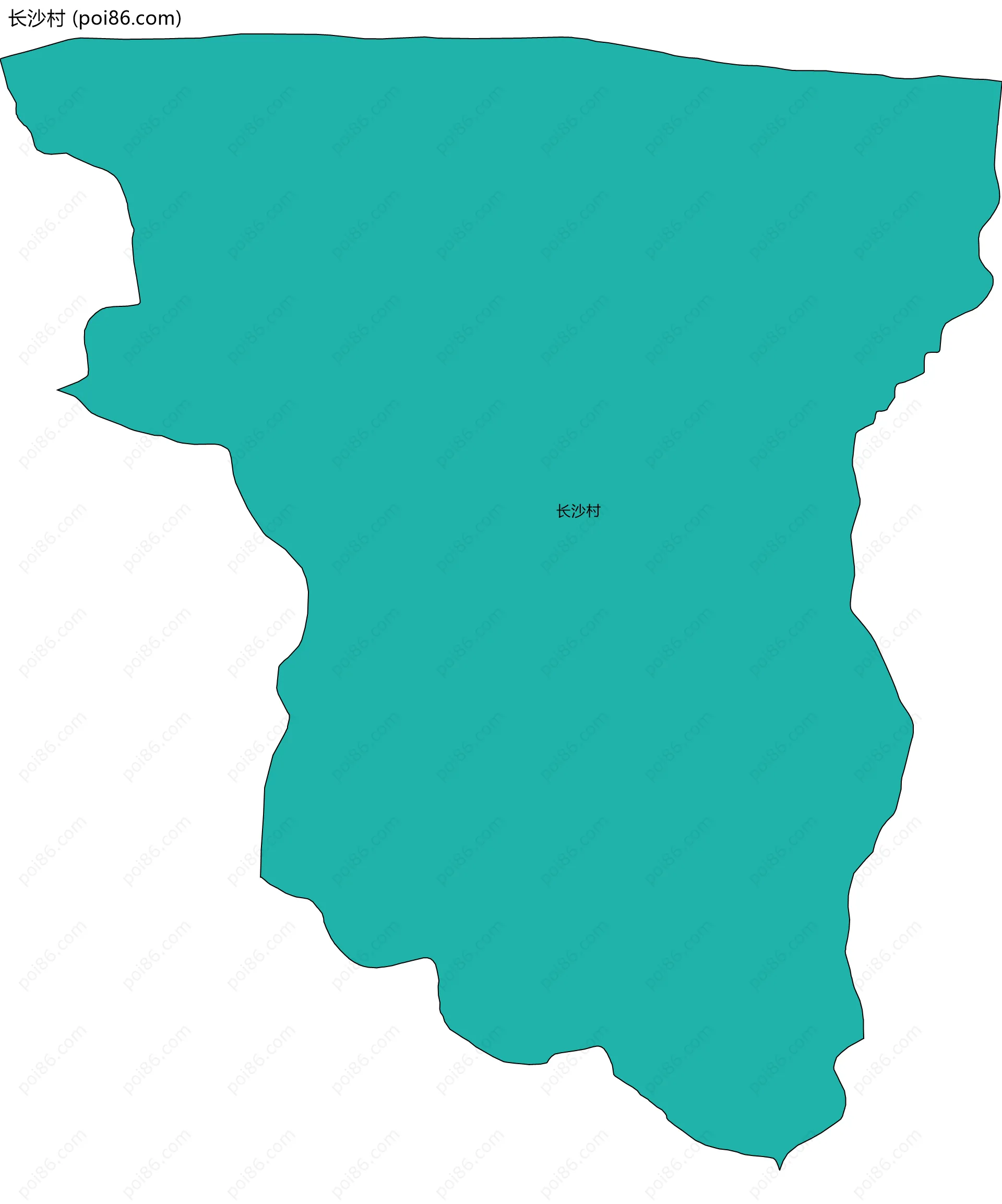长沙村边界地图