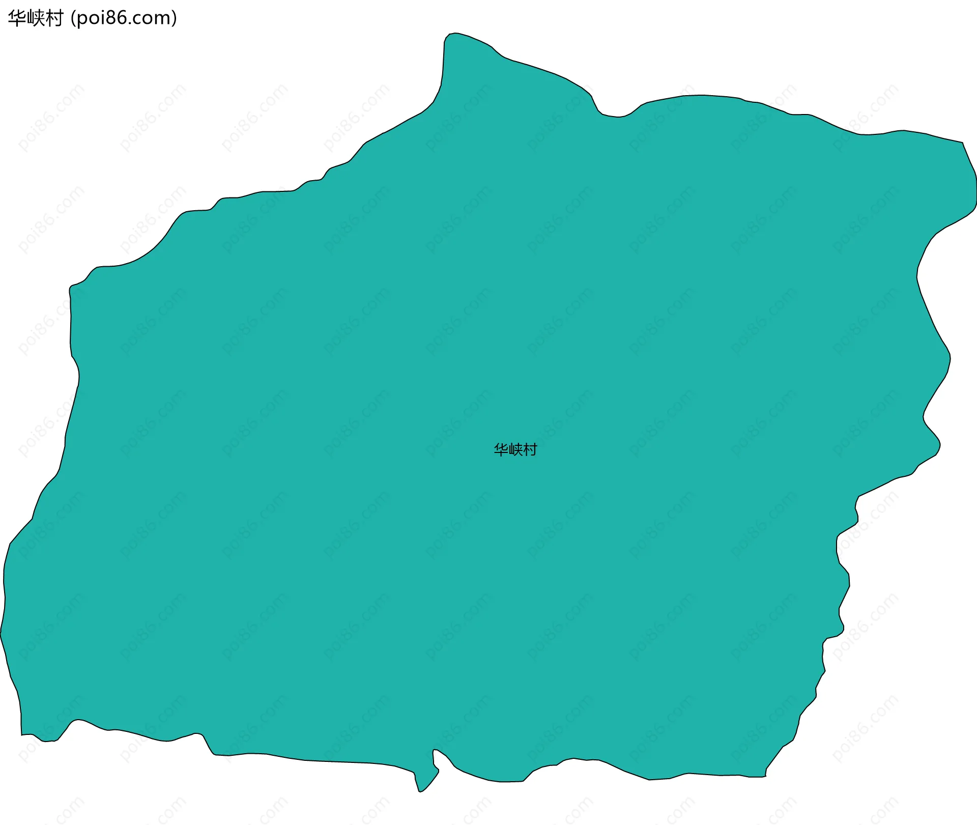 华峡村边界地图