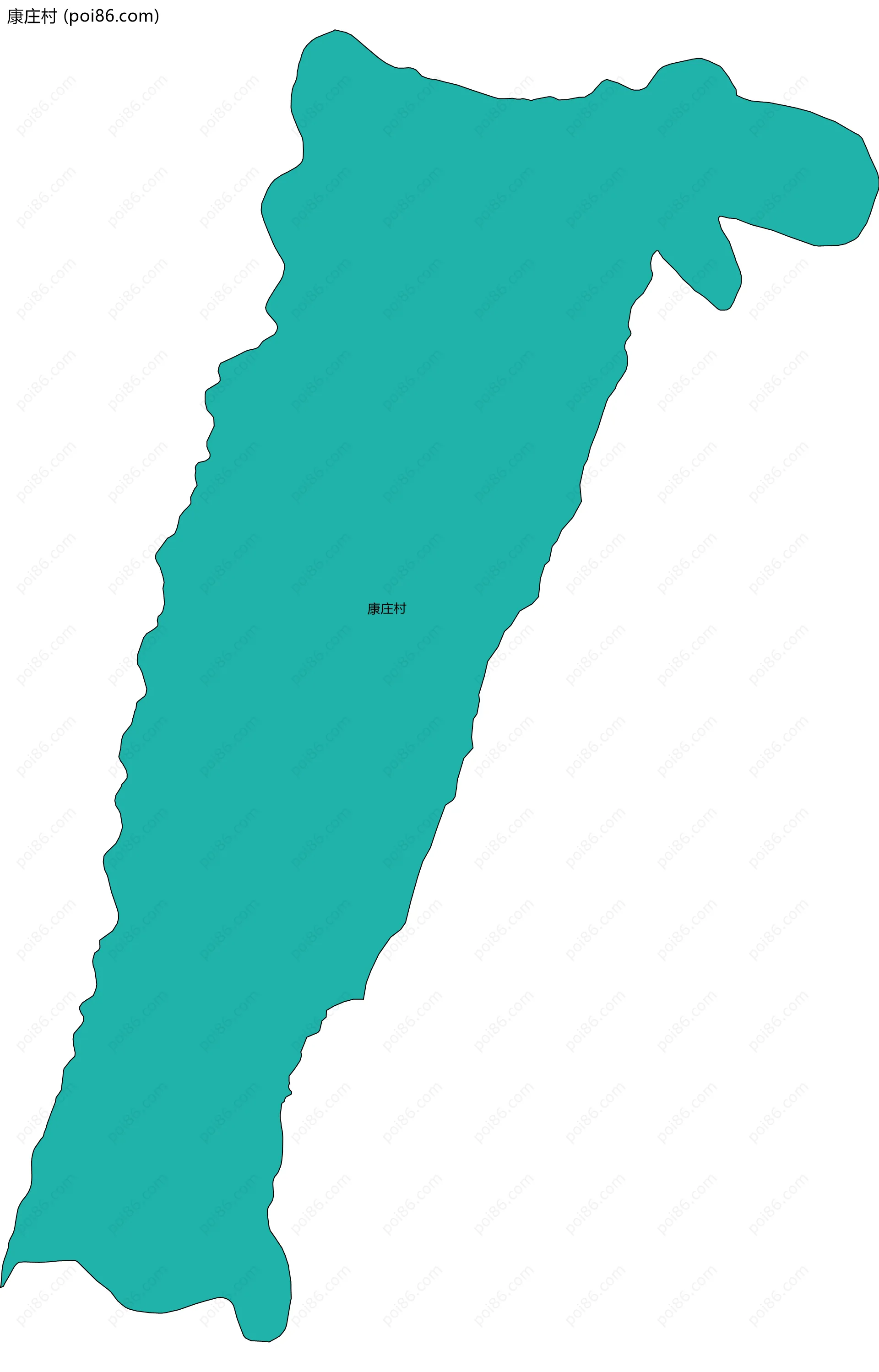 康庄村边界地图