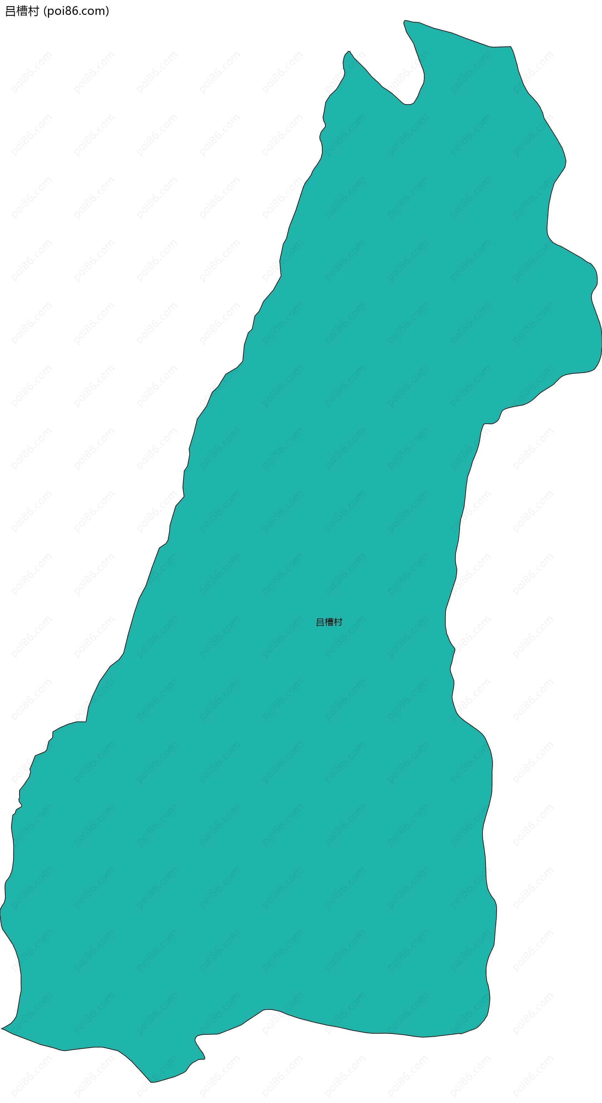 吕槽村边界地图