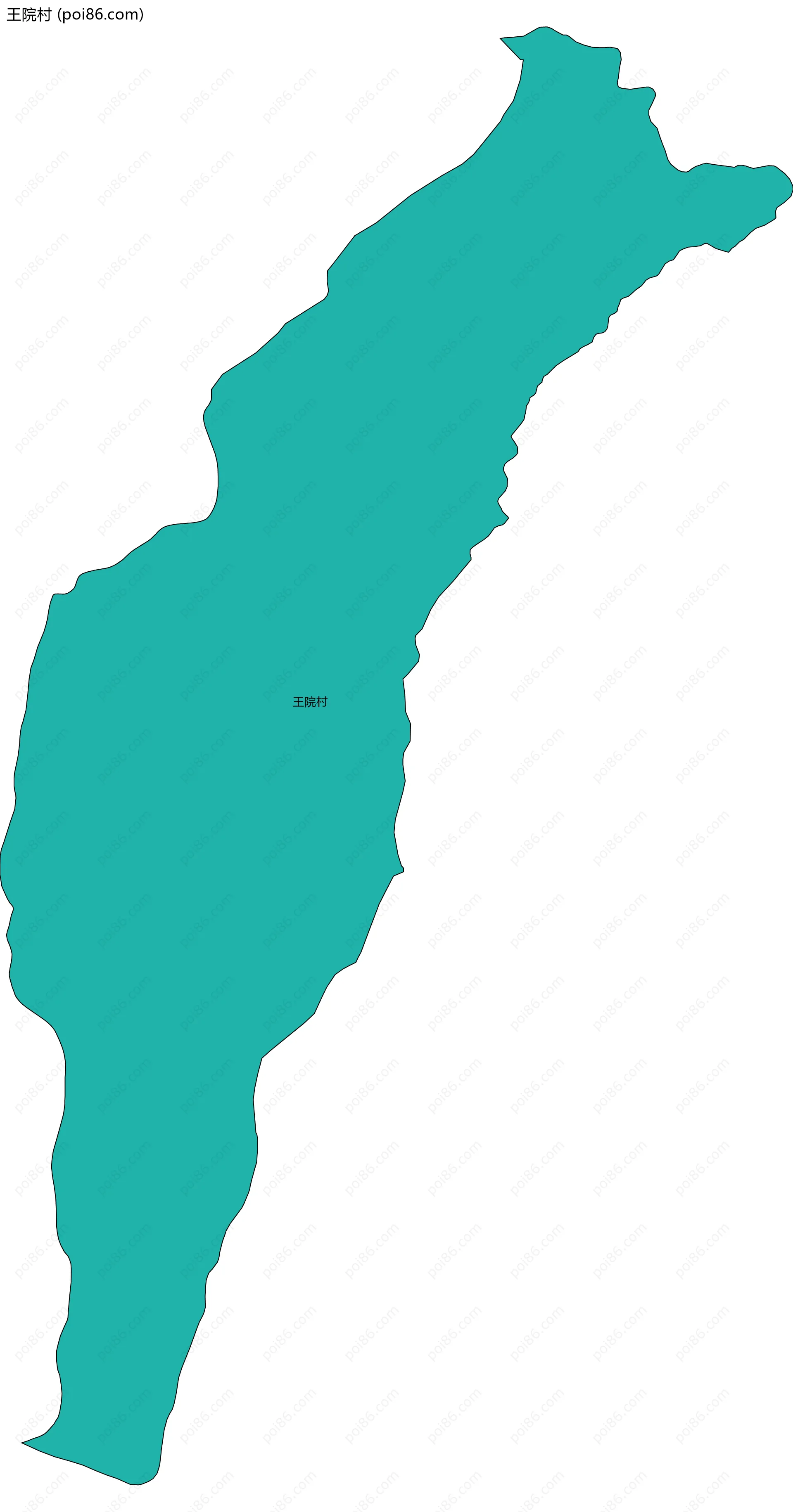 王院村边界地图