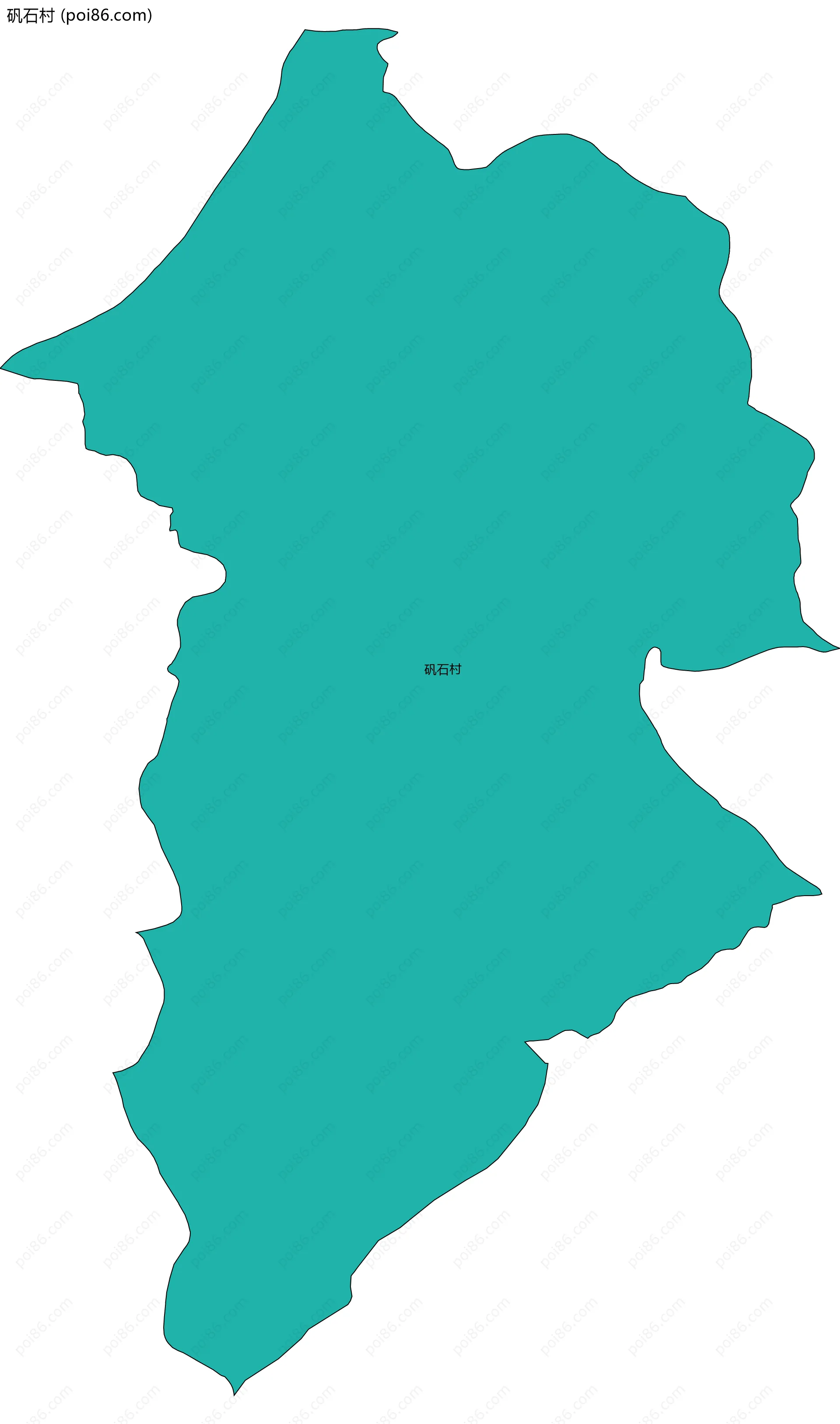 矾石村边界地图