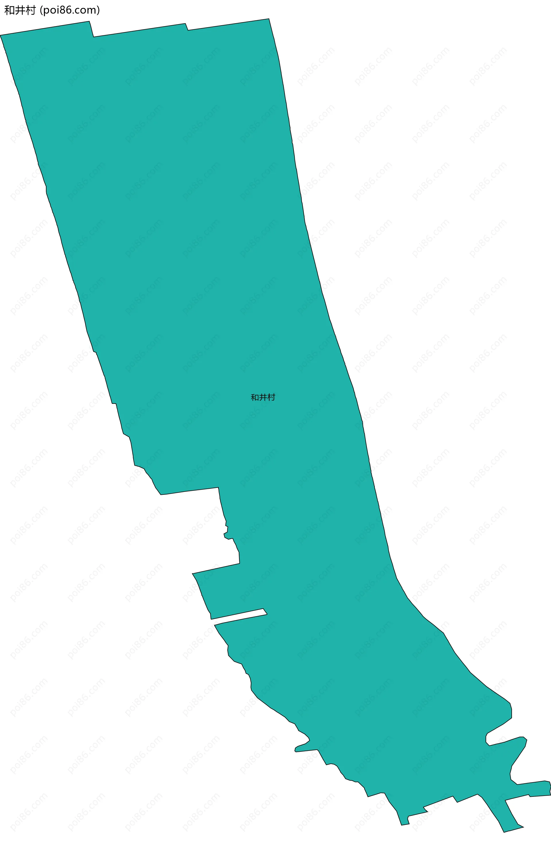 和井村边界地图