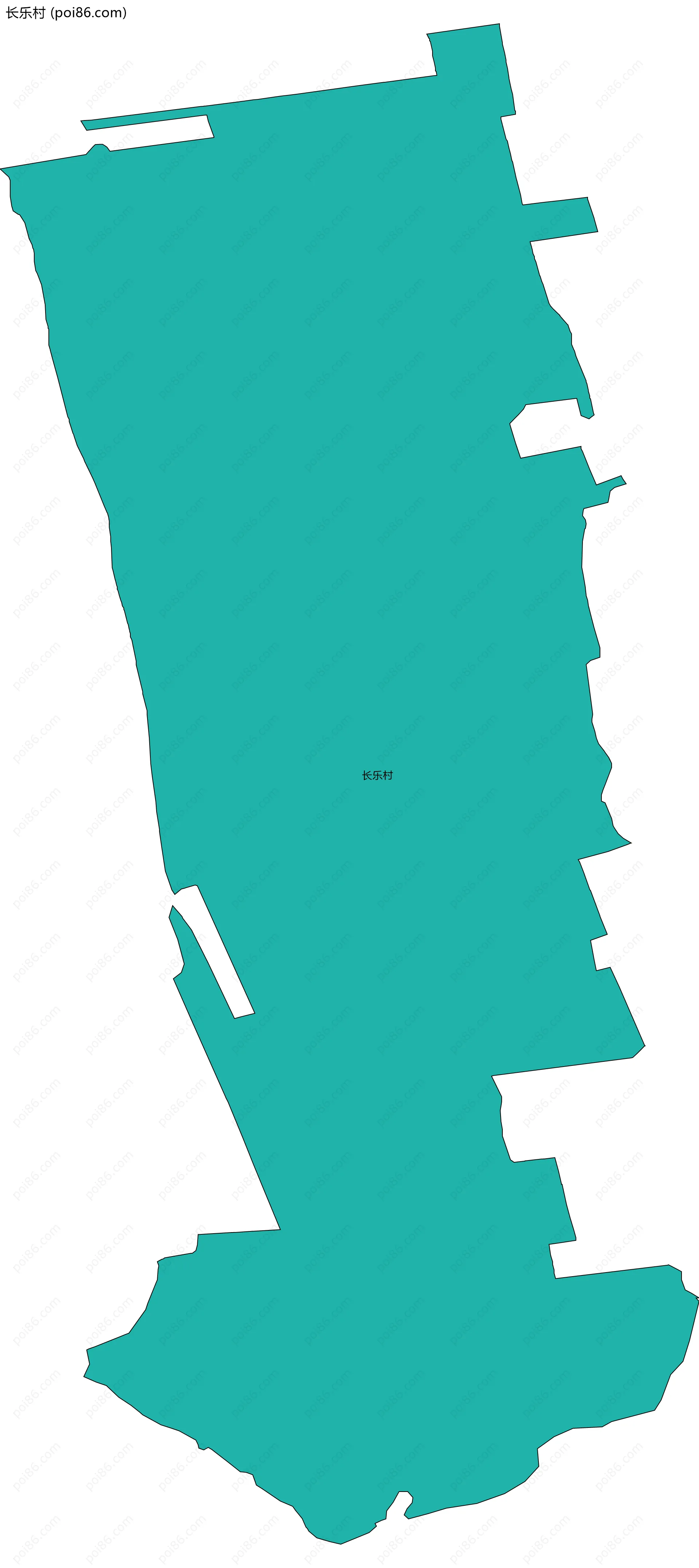 长乐村边界地图