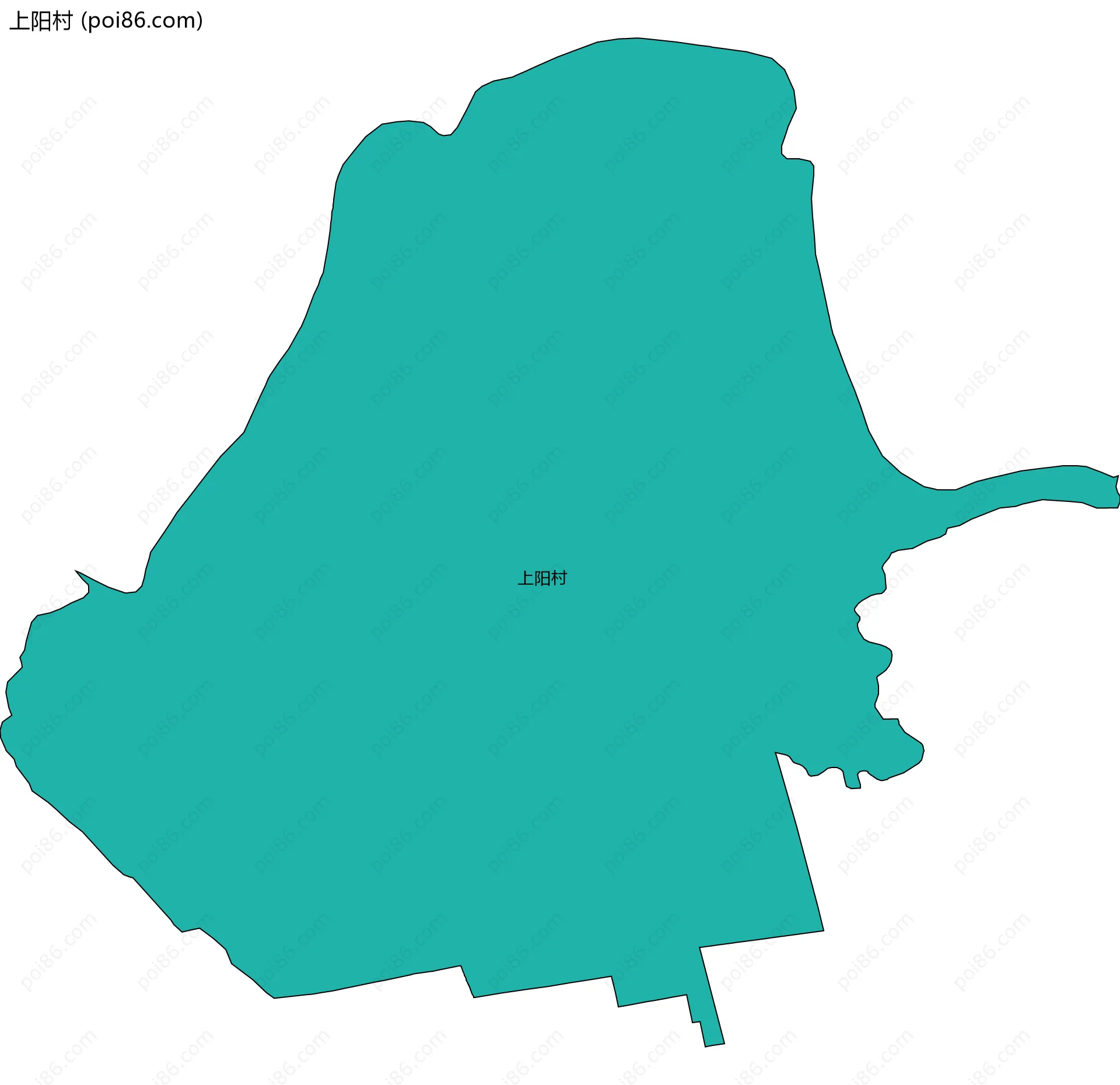 上阳村边界地图