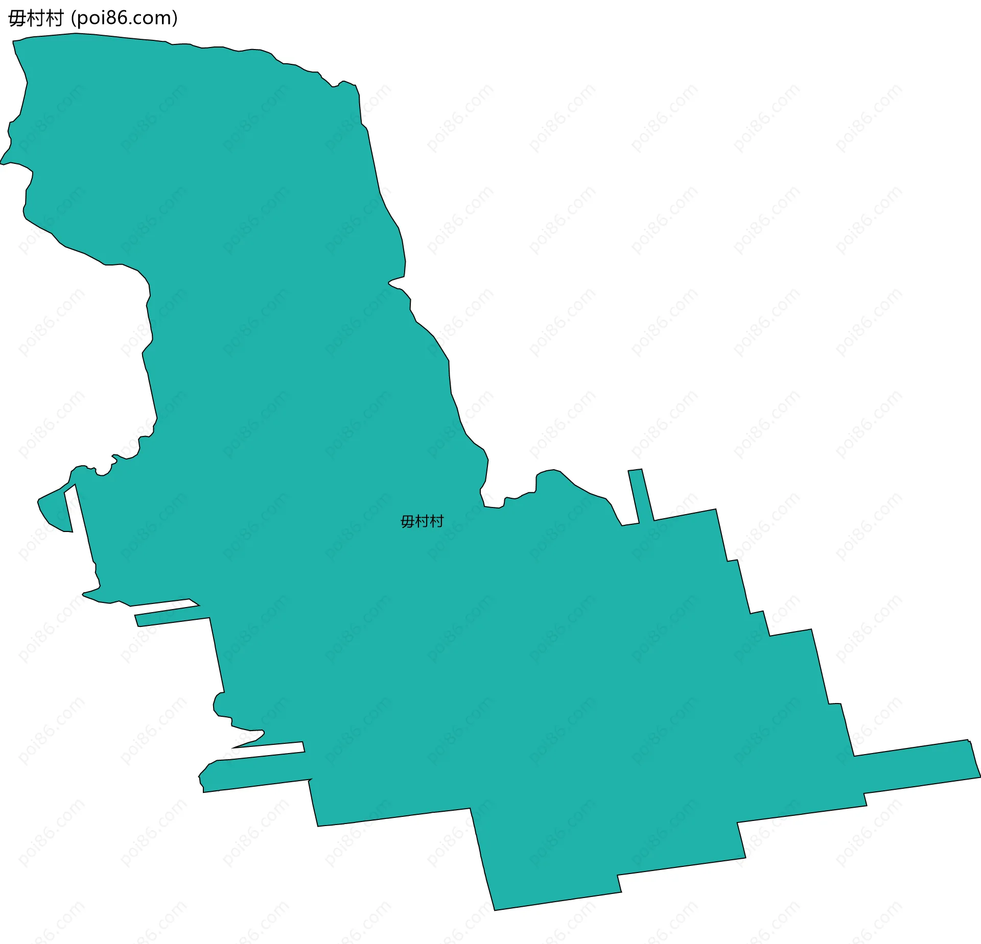 毋村村边界地图