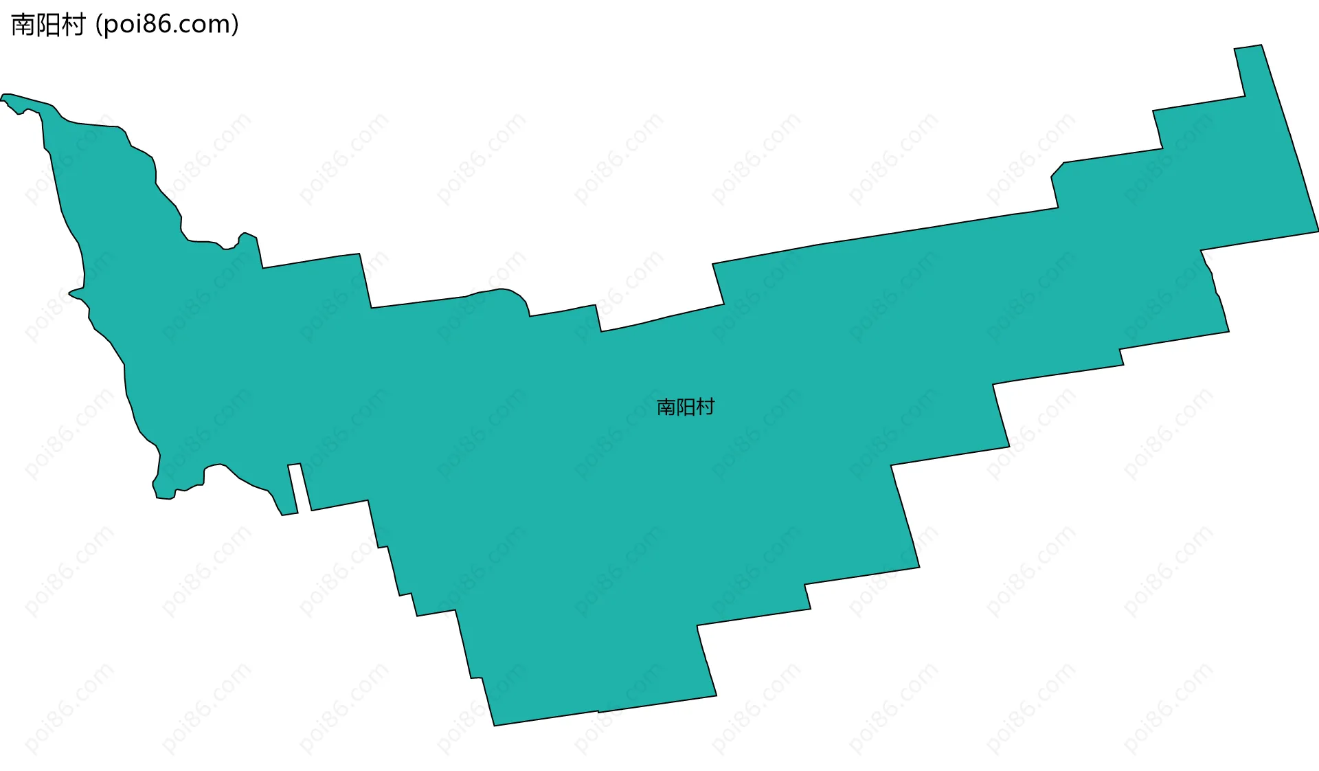 南阳村边界地图