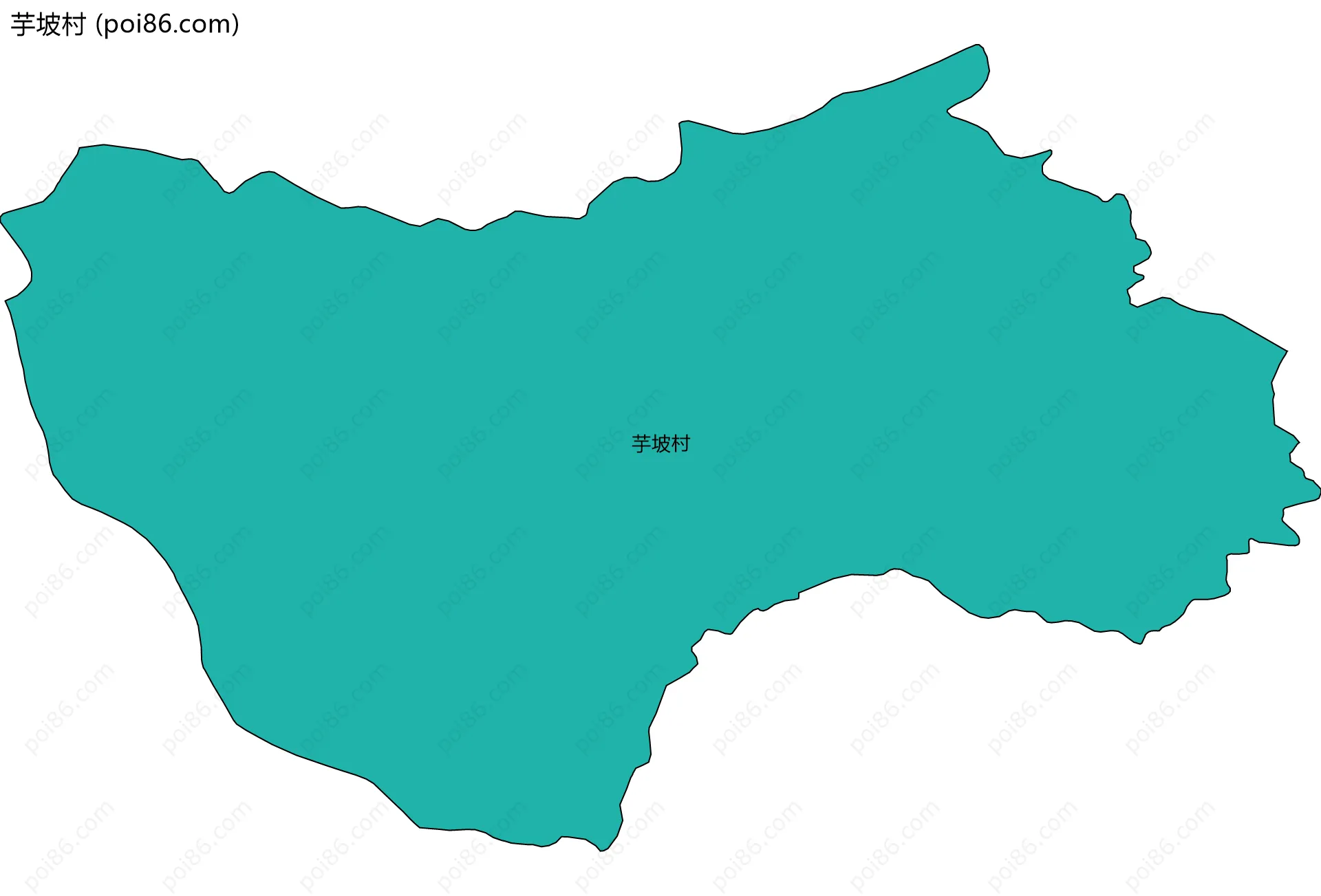 芋坡村边界地图