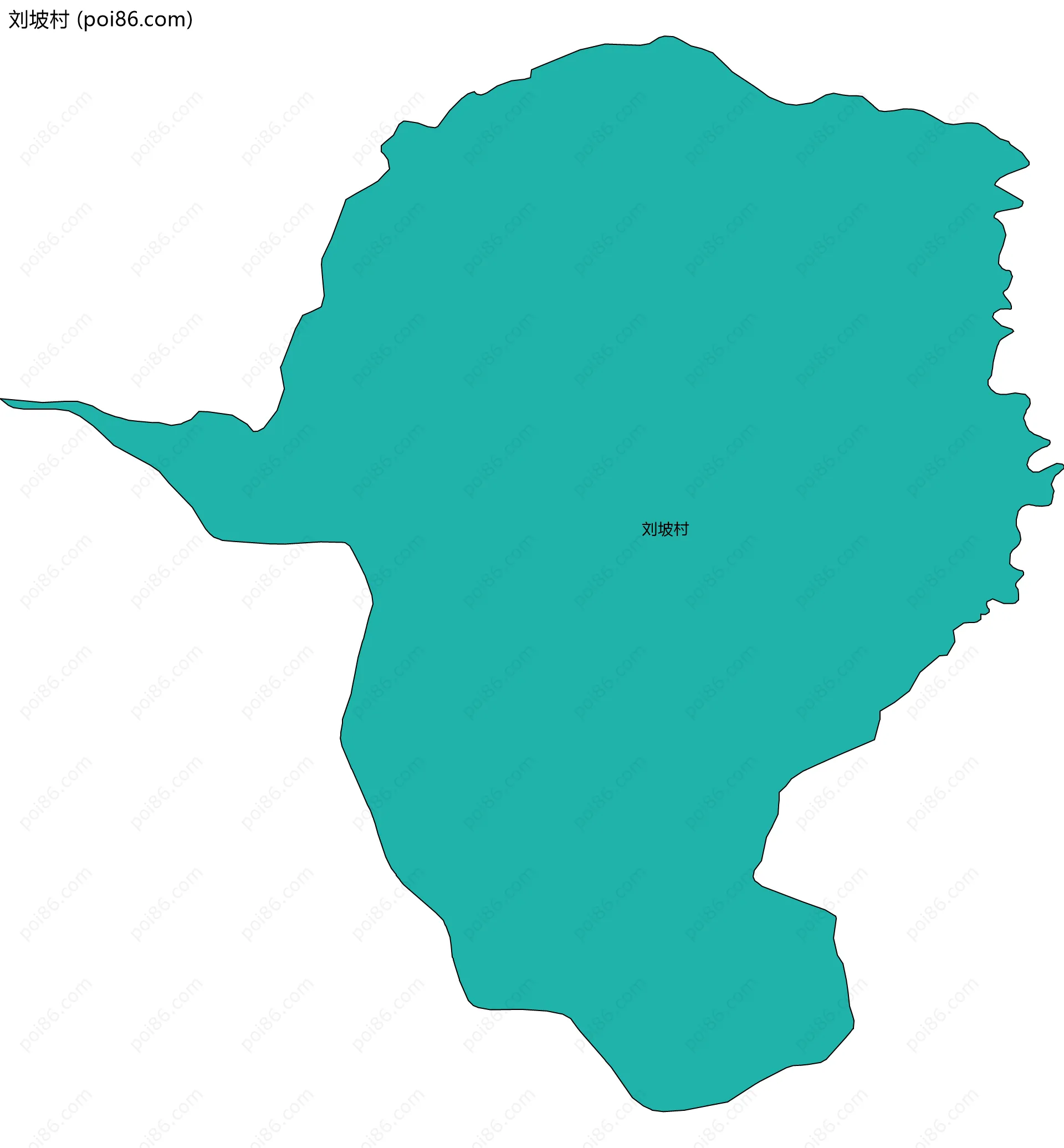 刘坡村边界地图