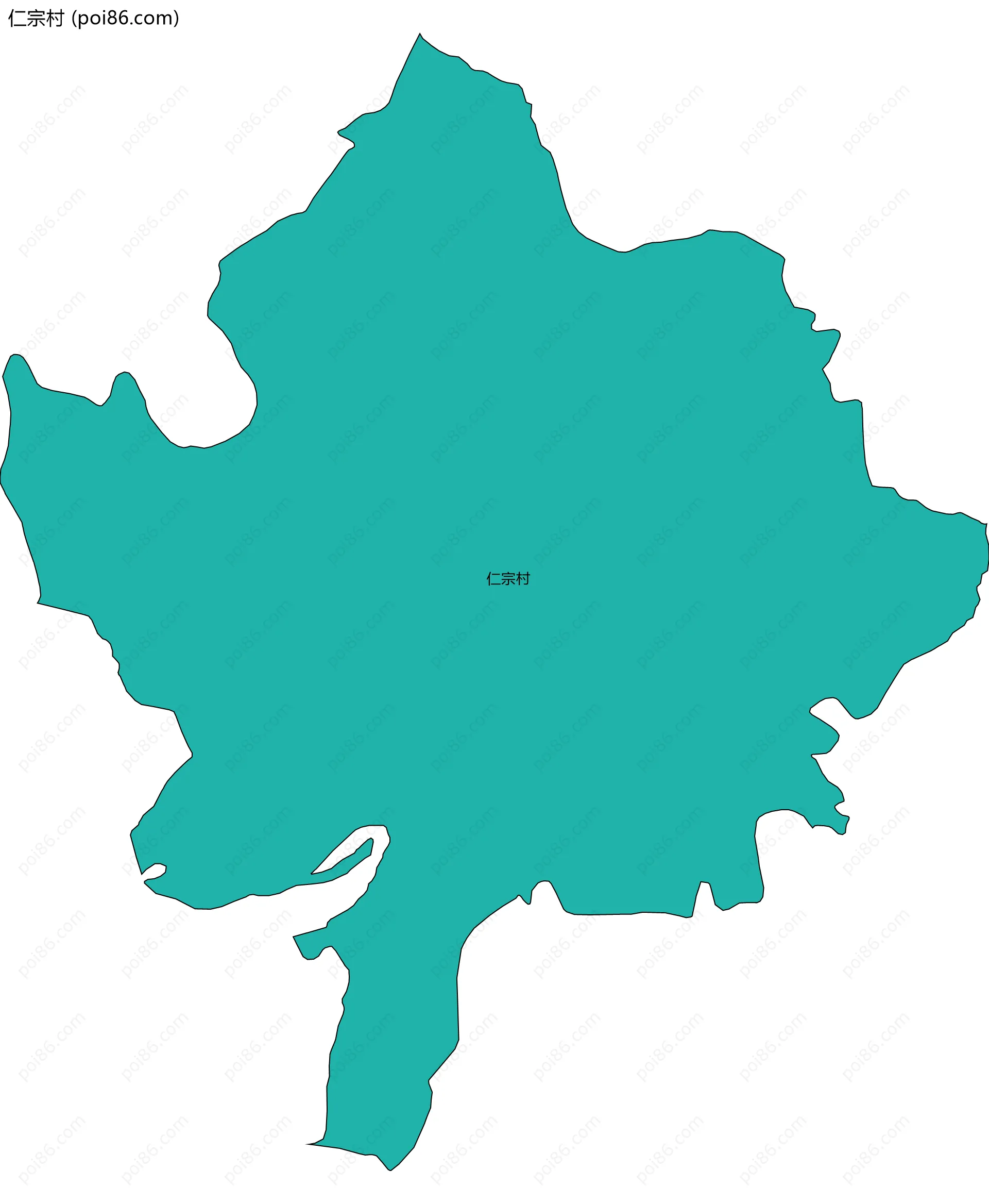 仁宗村边界地图